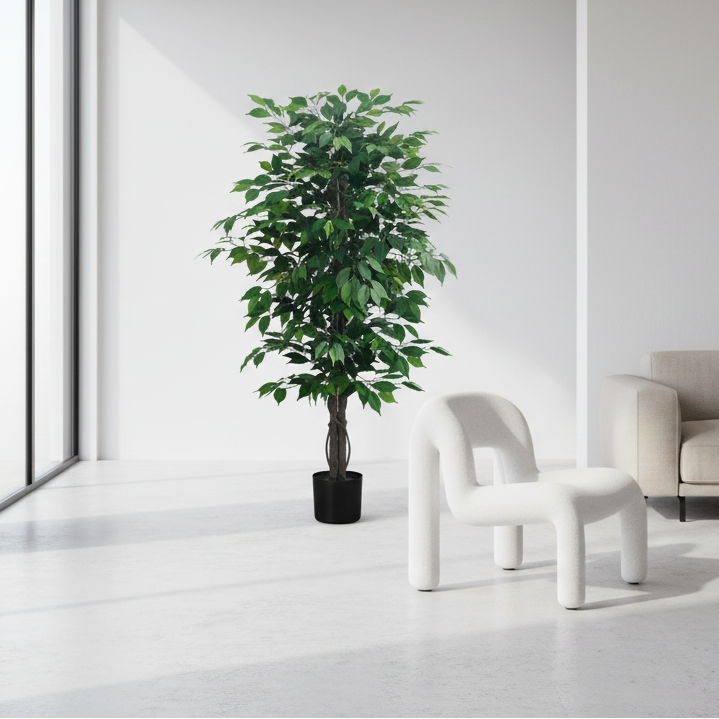 PLANTE ARTIFICIELLE - 58"H / FICUS D'INTÉRIEUR DANS UN POT DE 6"