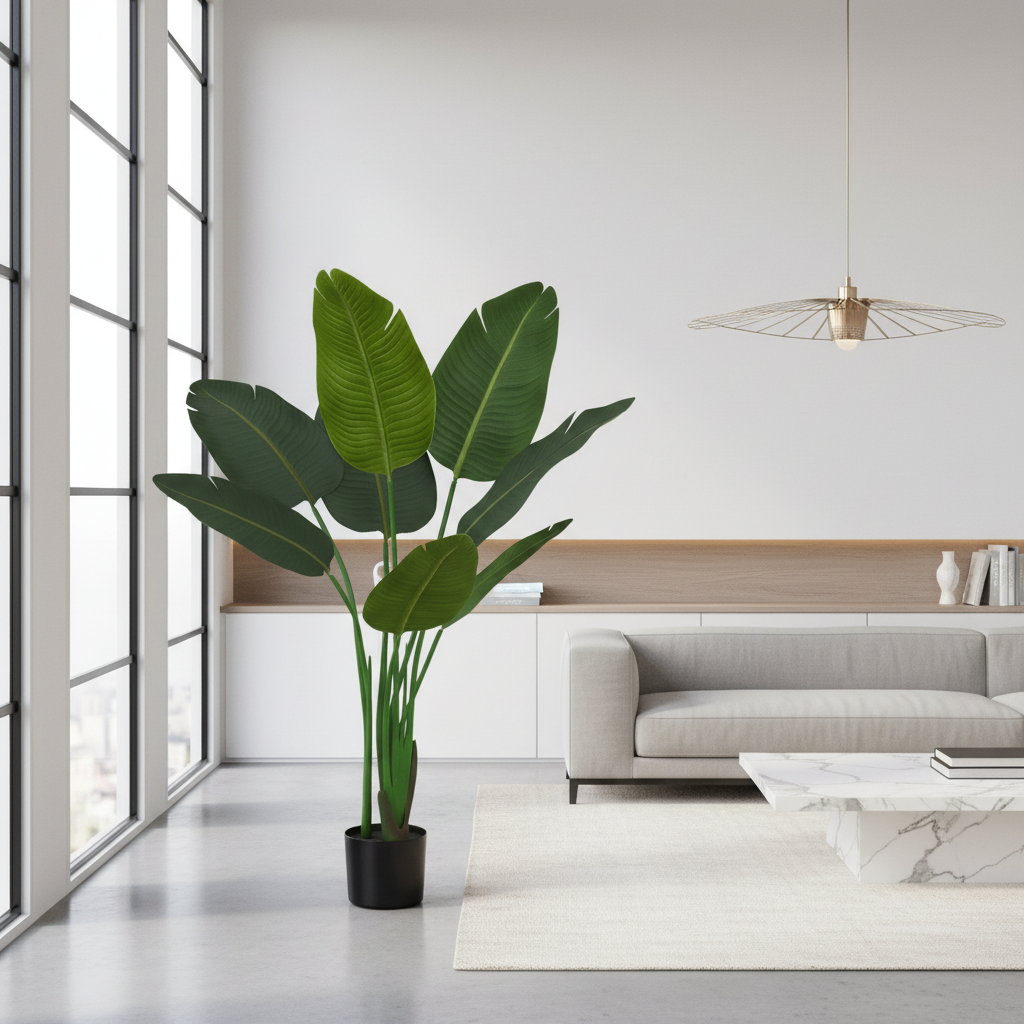 PLANTE ARTIFICIELLE - 44"H / OISEAU DE PARADIS D'INTÉRIEUR EN POT DE 5"