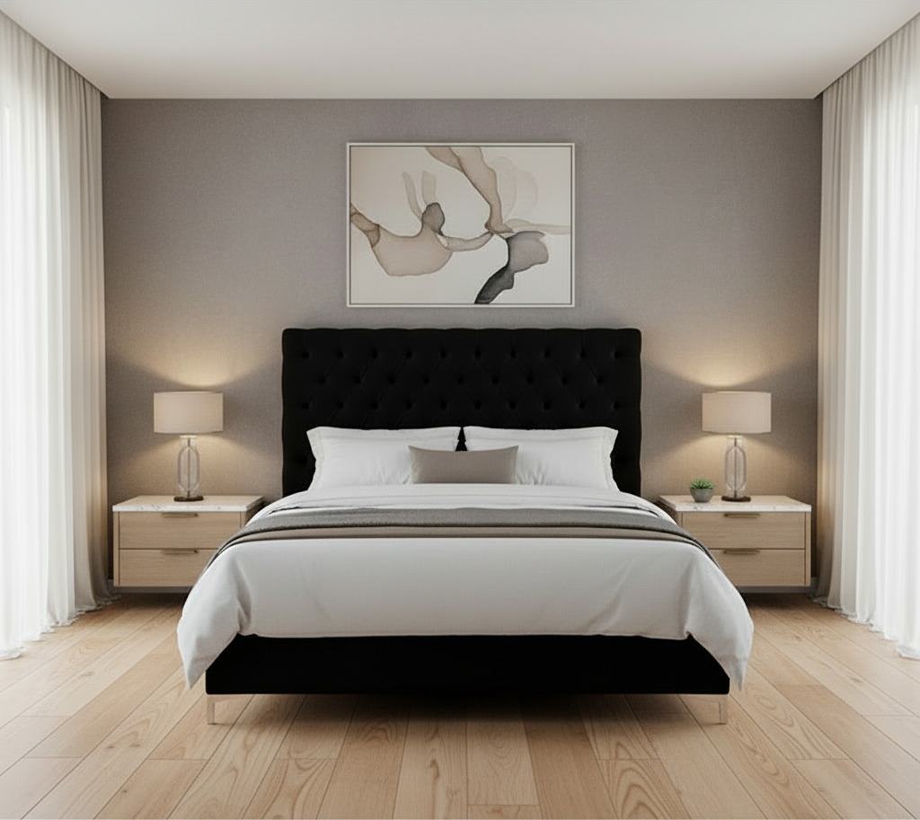 Lit double noir IF-5643