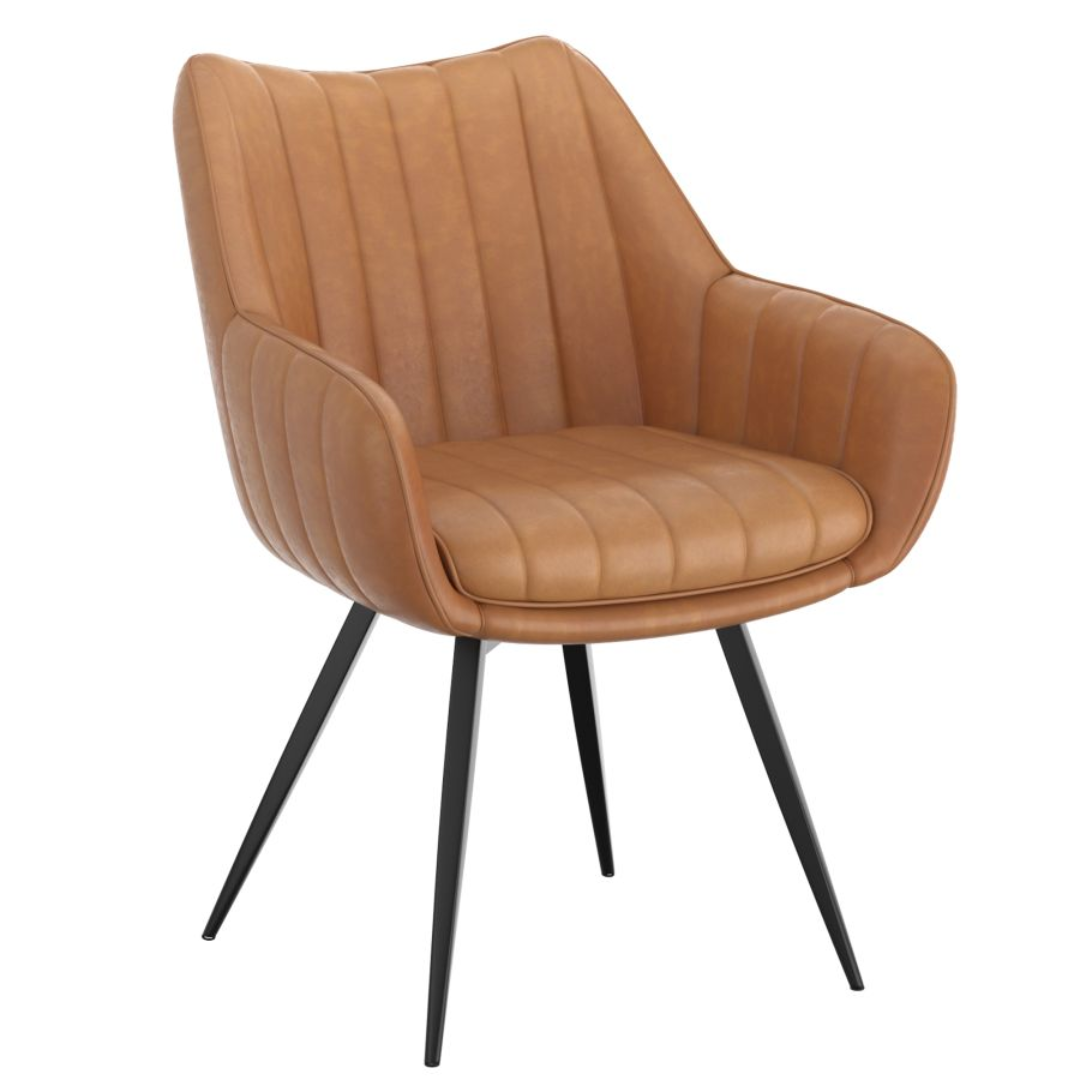 Chaise de salle à manger pivotante et d'appoint Talon, ensemble de 2