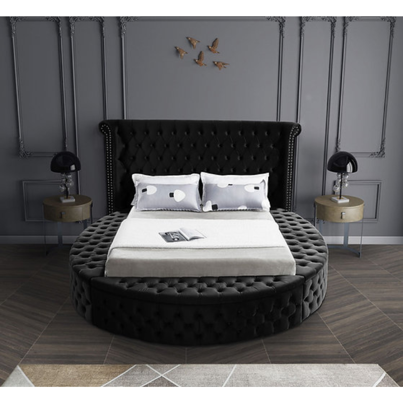 IF-5773 Black Queen Bed