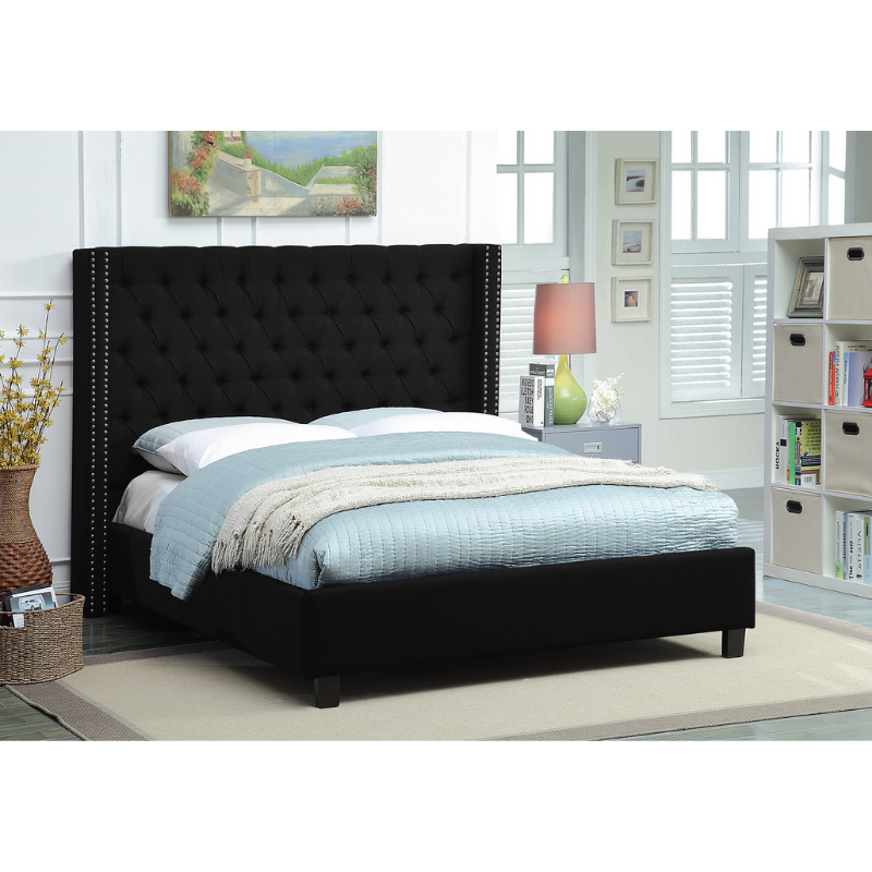 IF-5899 Black Queen Bed