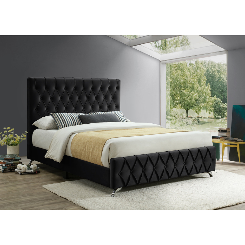 IF-5671 Black  Queen Bed
