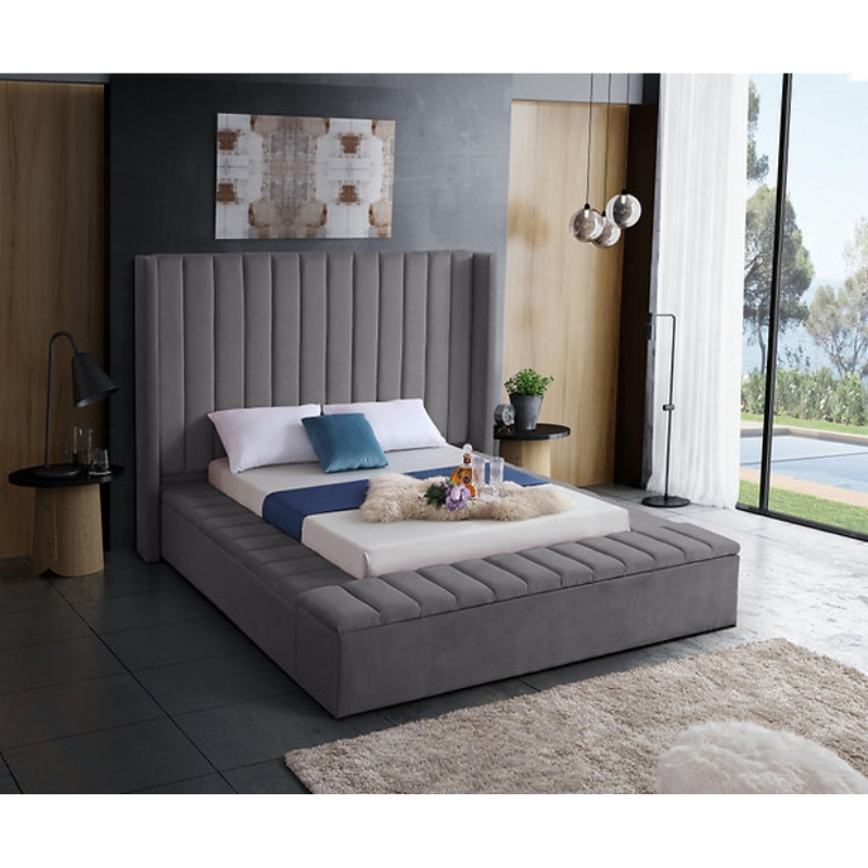 IF-5720 Grey Queen Bed
