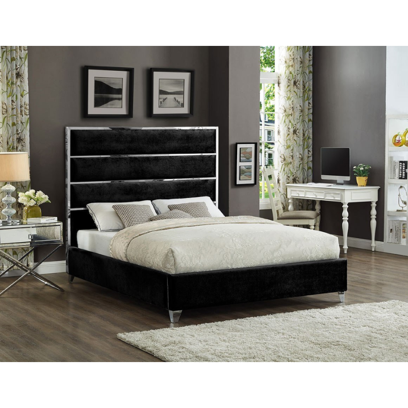 IF-5881 Black Queen Bed