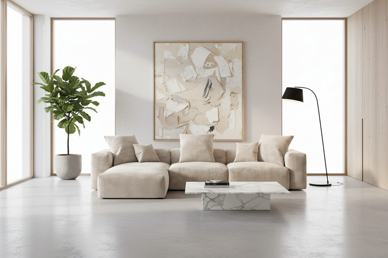 Inovo Modular Corduroy Sectional Sofa