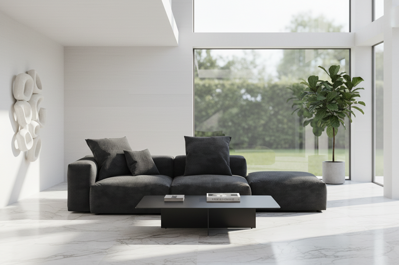 Inovo Modular Corduroy Sectional Sofa