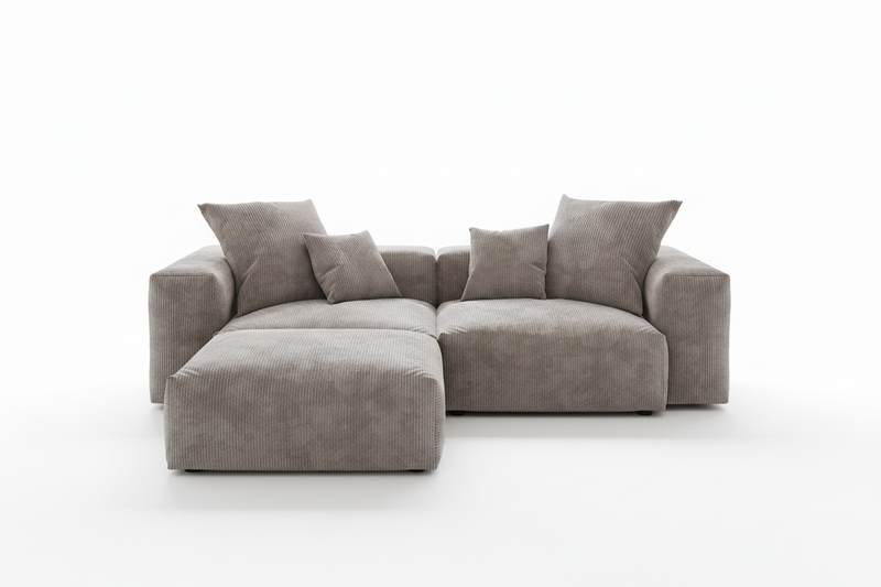 Inovo Modular Corduroy Sectional Sofa