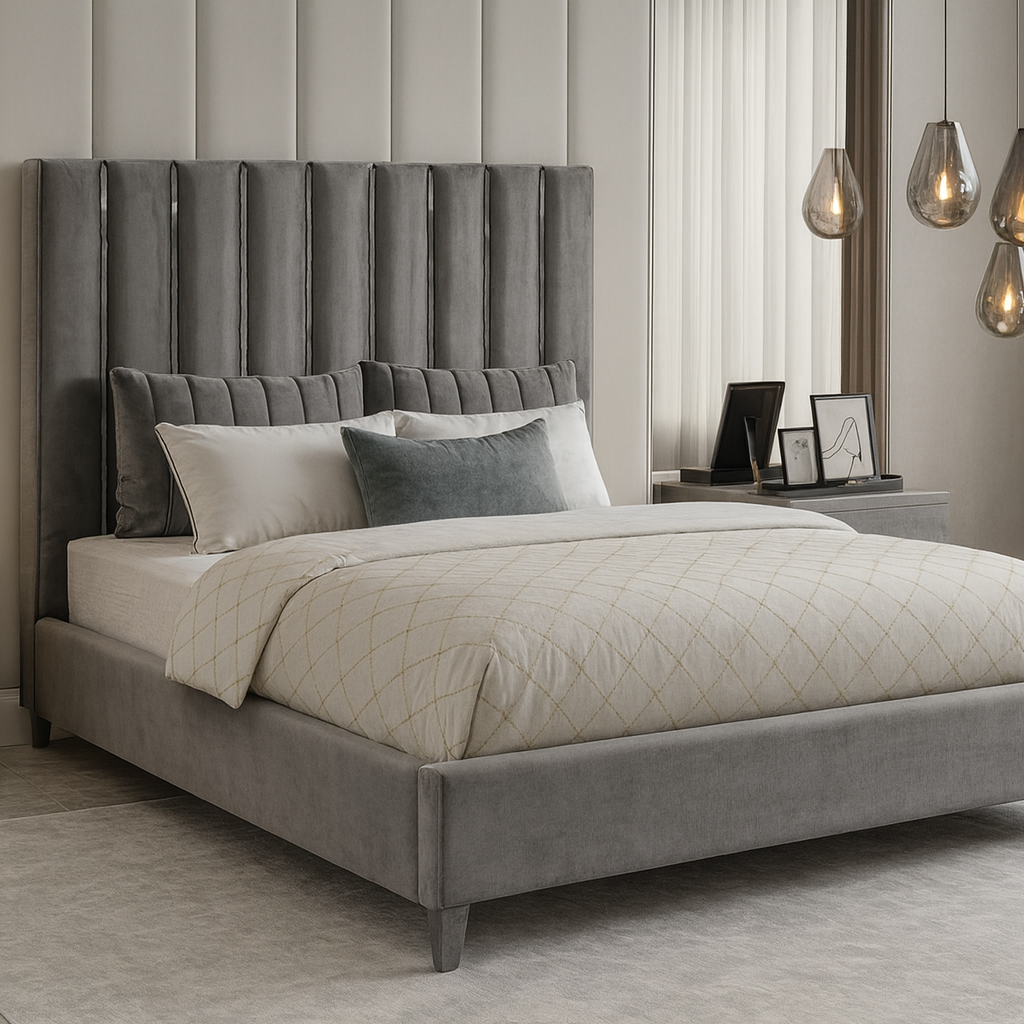 Lit Queen Size gris IF-5620