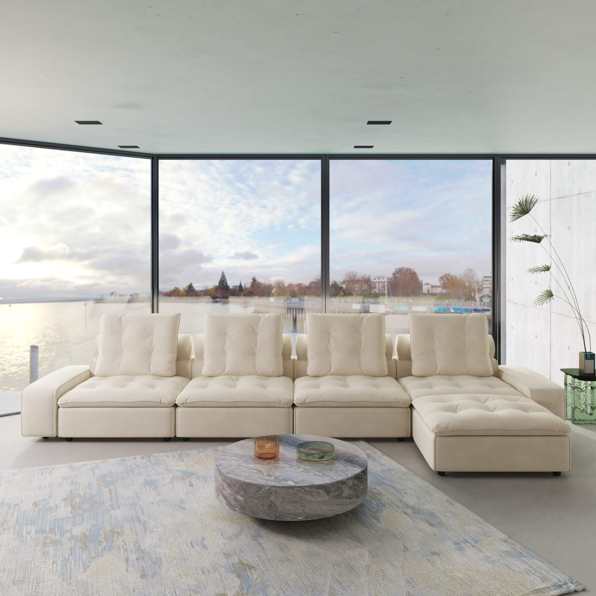 Sky Cloud Deluxe Adjustable Sectional Sofa