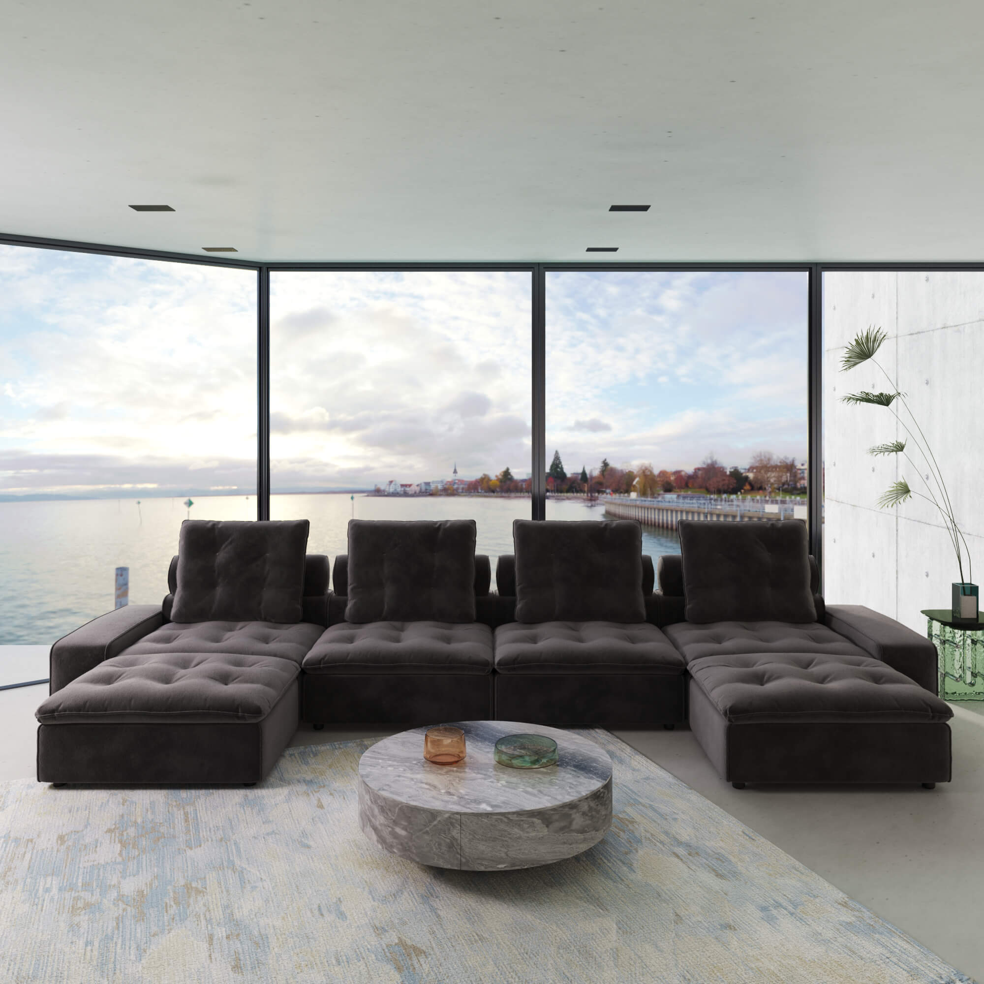Sky Cloud Deluxe Adjustable Sectional Sofa