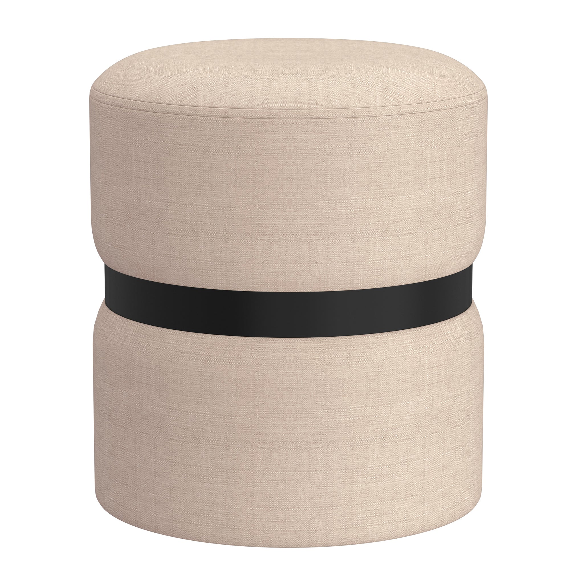 Demi-Round Ottoman-Beige