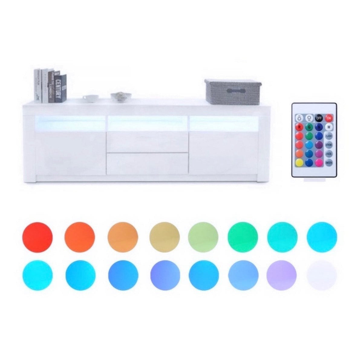 NOVY WHITE TV STAND