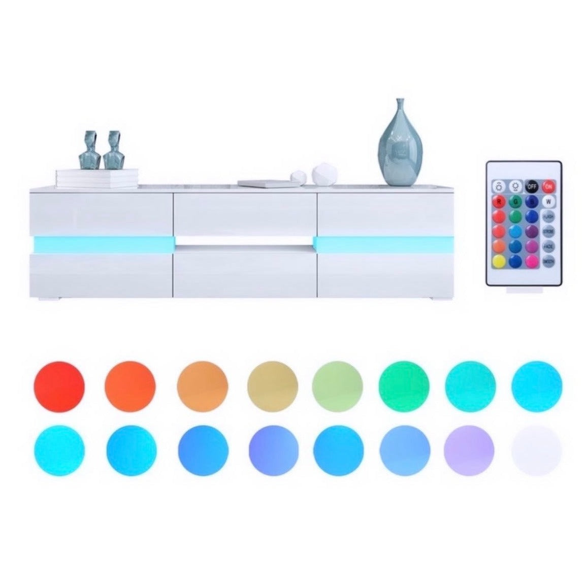 MODERNA WHITE TV STAND