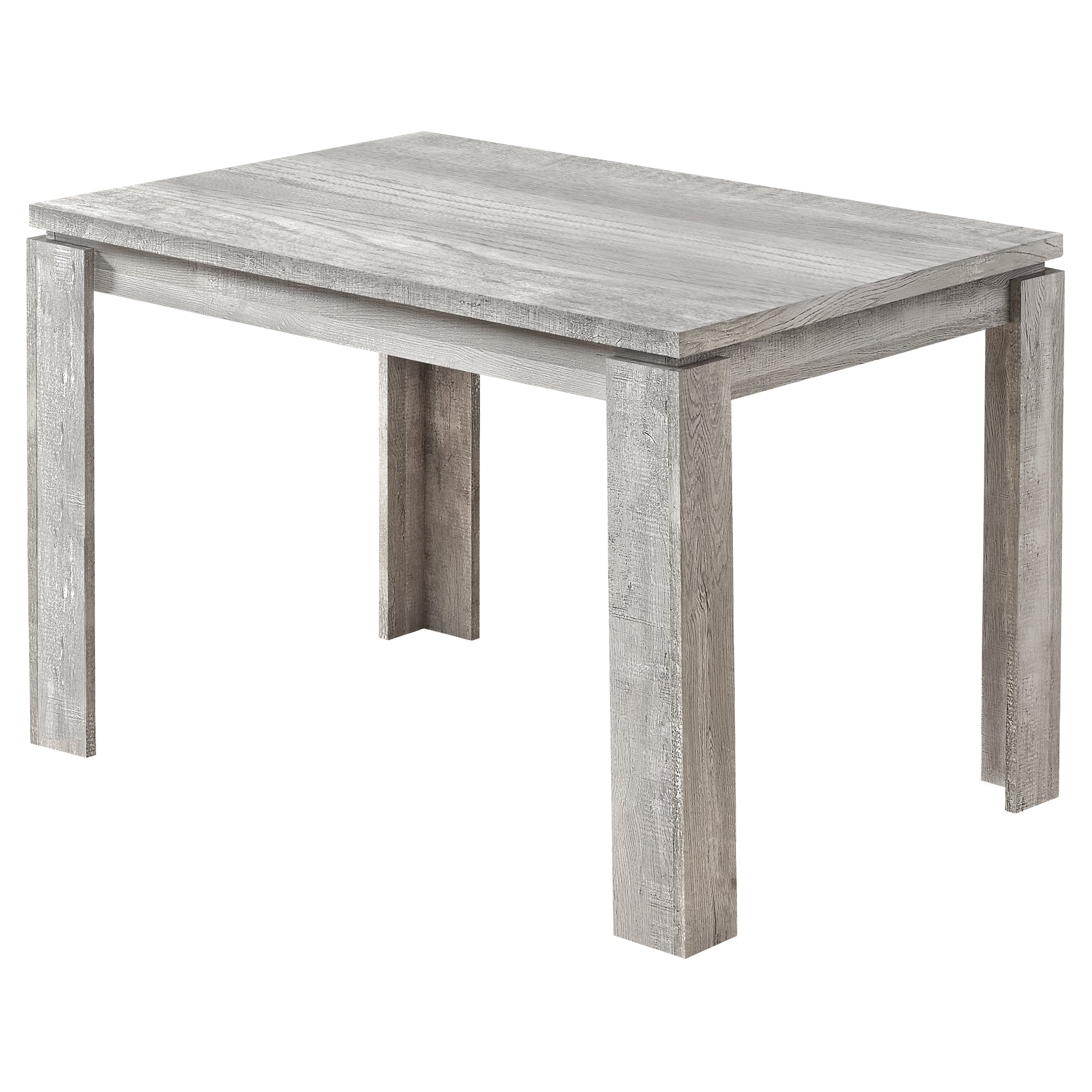 TABLE À MANGER - 32"X 48" / ASPECT BOIS RÉCUPÉRÉ GRIS