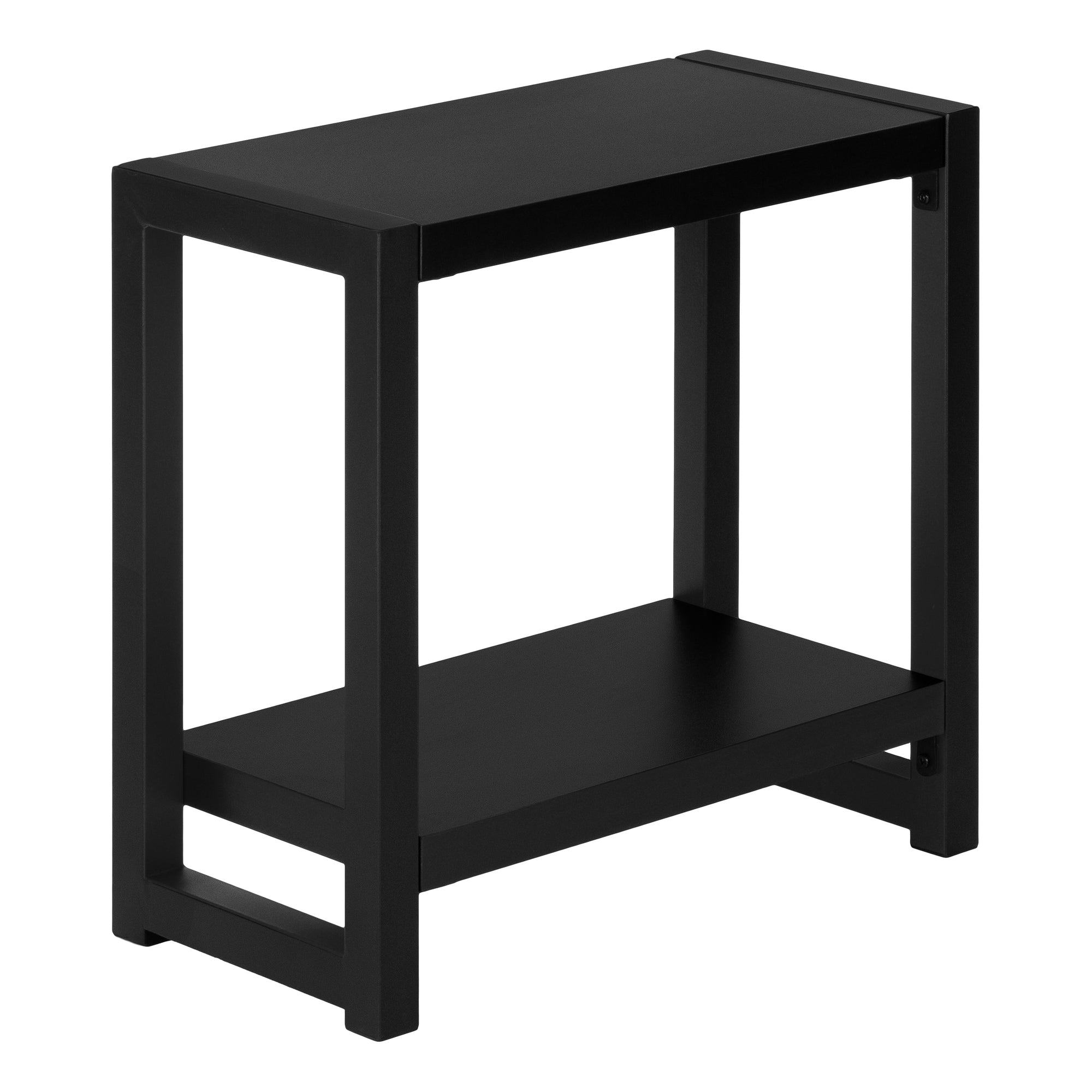 ACCENT TABLE - 22"H / BLACK / BLACK METAL