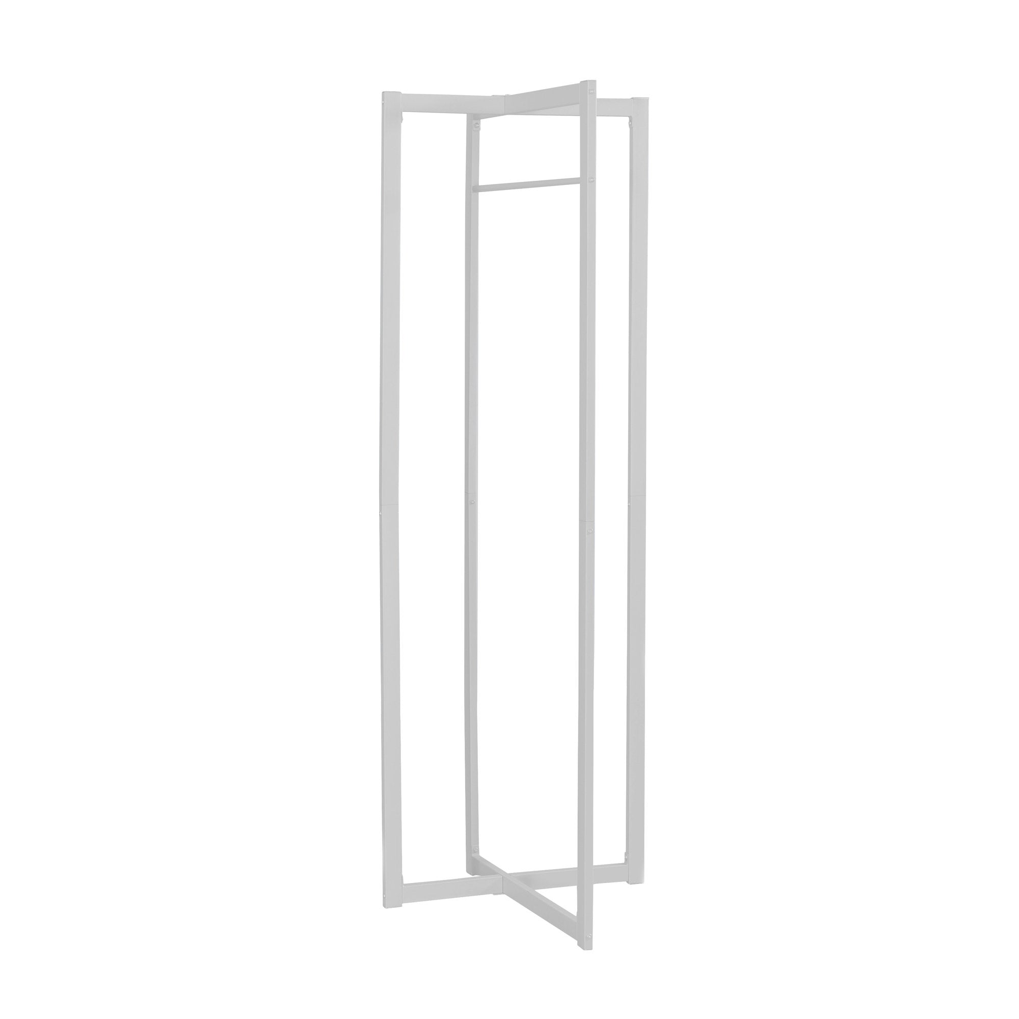 COAT RACK - 72"H / WHITE METAL