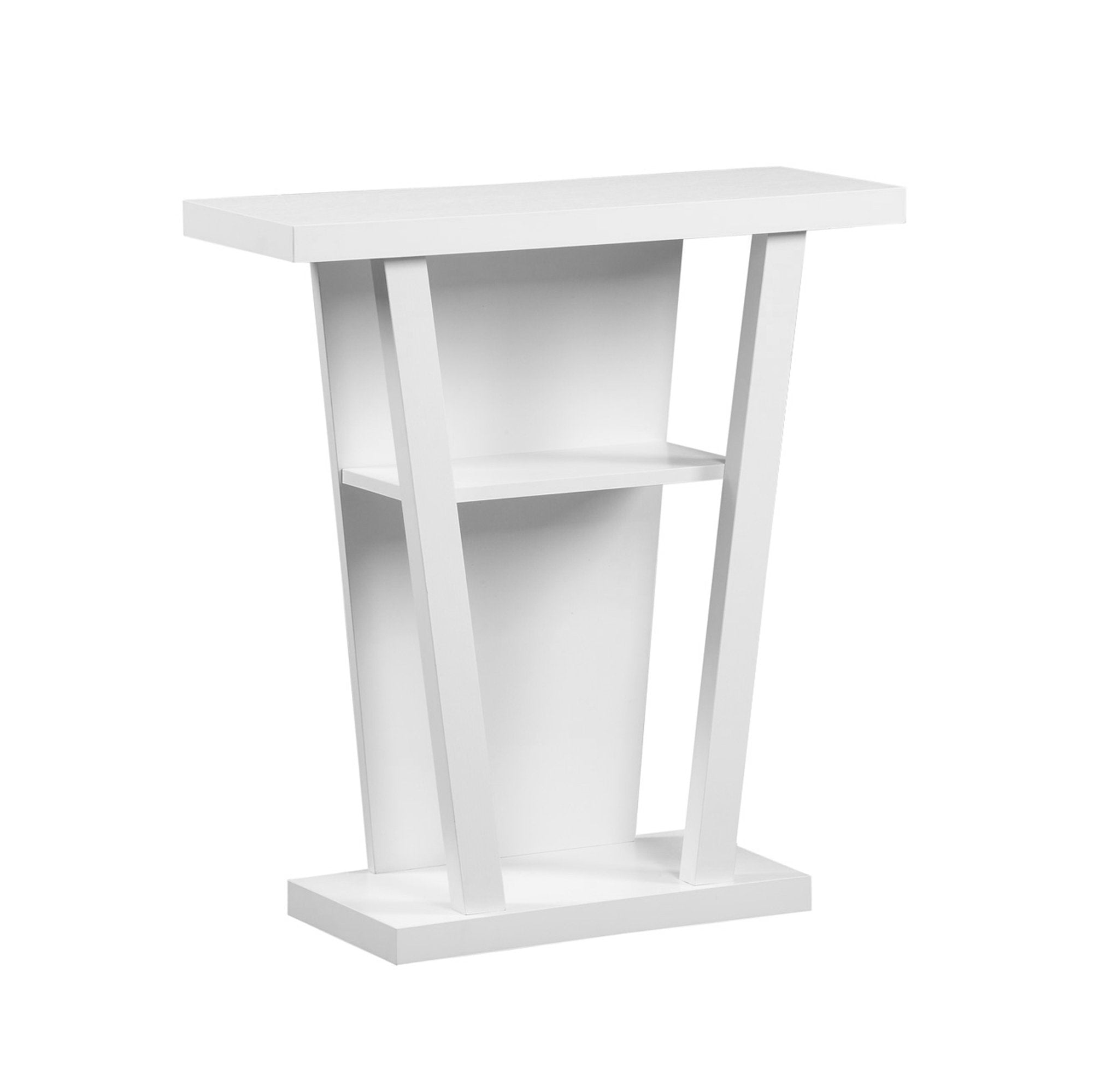 TABLE D'APPOINT - 32"L / CONSOLE D'ENTRÉE BLANCHE