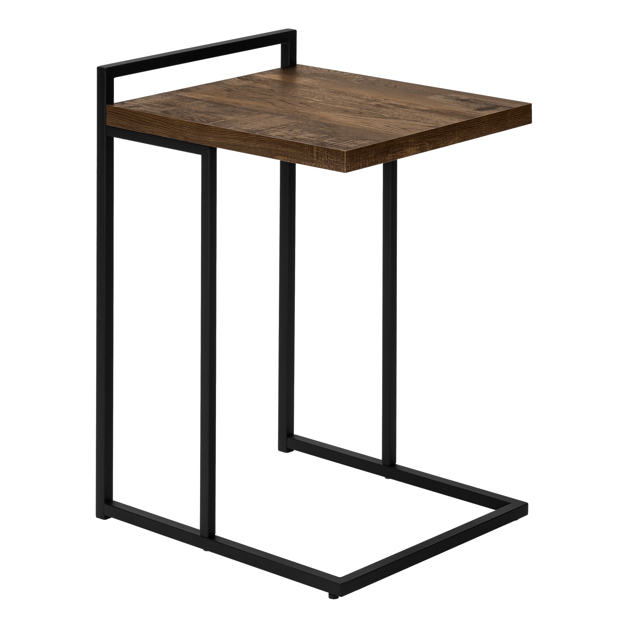 ACCENT TABLE - 25"H / BROWN RECLAIMED WOOD / BLACK METAL