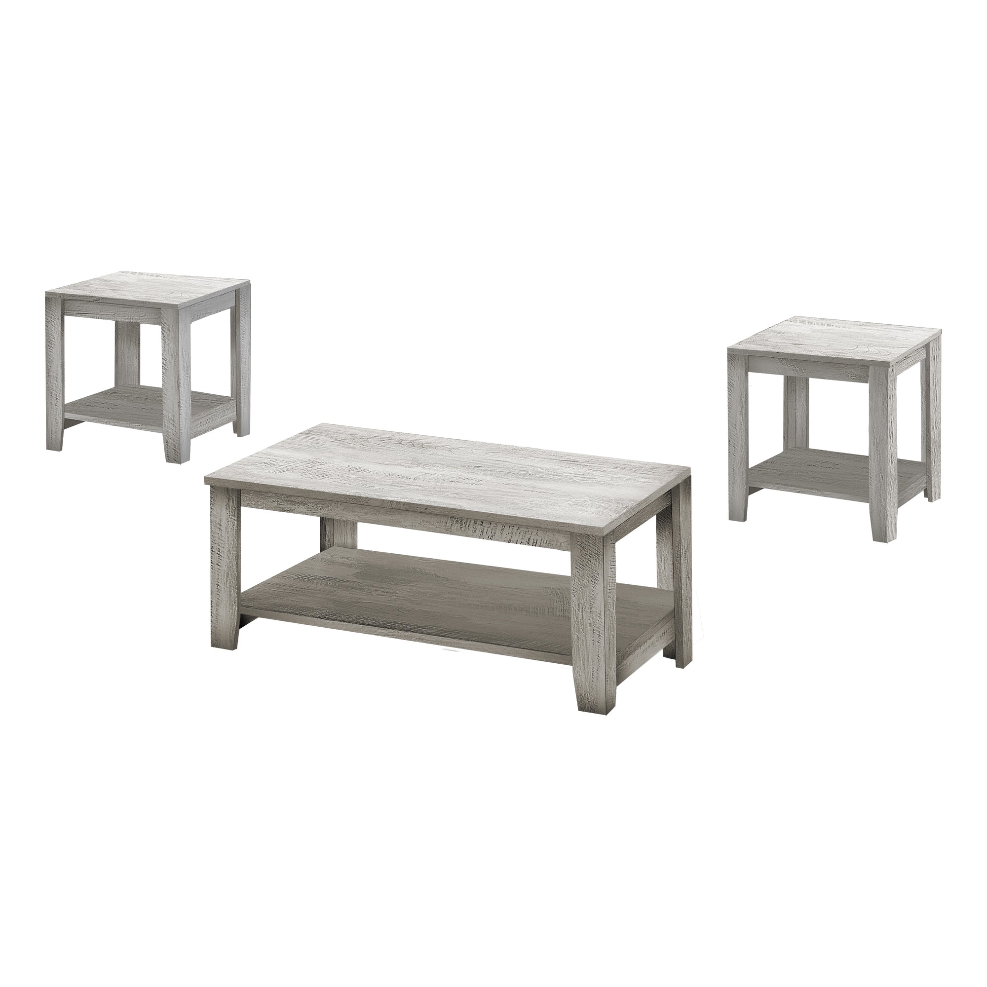 TABLE SET - 3PCS SET / INDUSTRIAL GREY