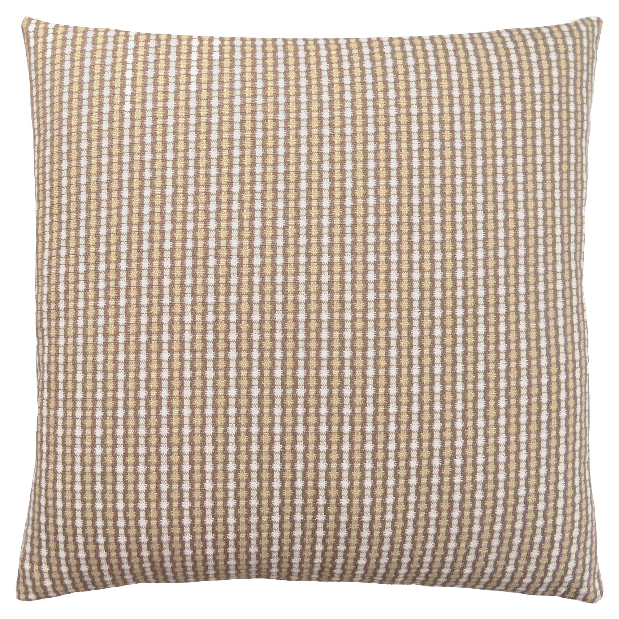 PILLOW - 18"X 18" / LIGHT / DARK TAUPE ABSTRACT DOT / 1PC