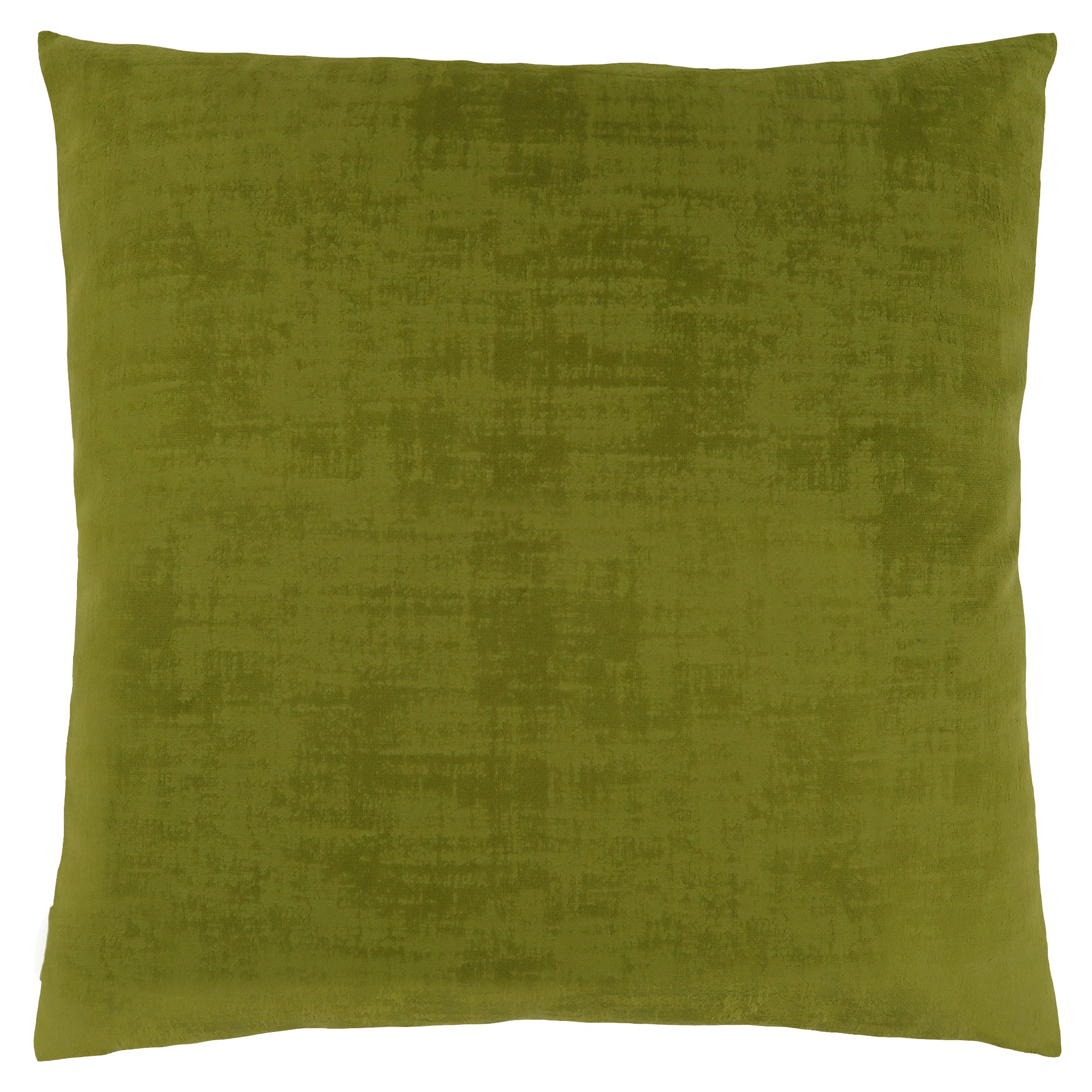 COUSSIN - 18"X 18" / VELOURS BROSSÉ VERT CITRON / 1PC