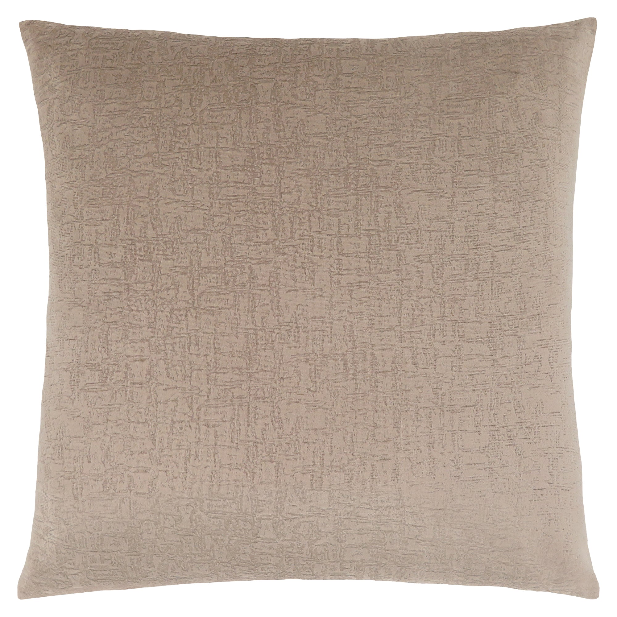 PILLOW - 18"X 18" / TAUPE MOSAIC VELVET / 1PC