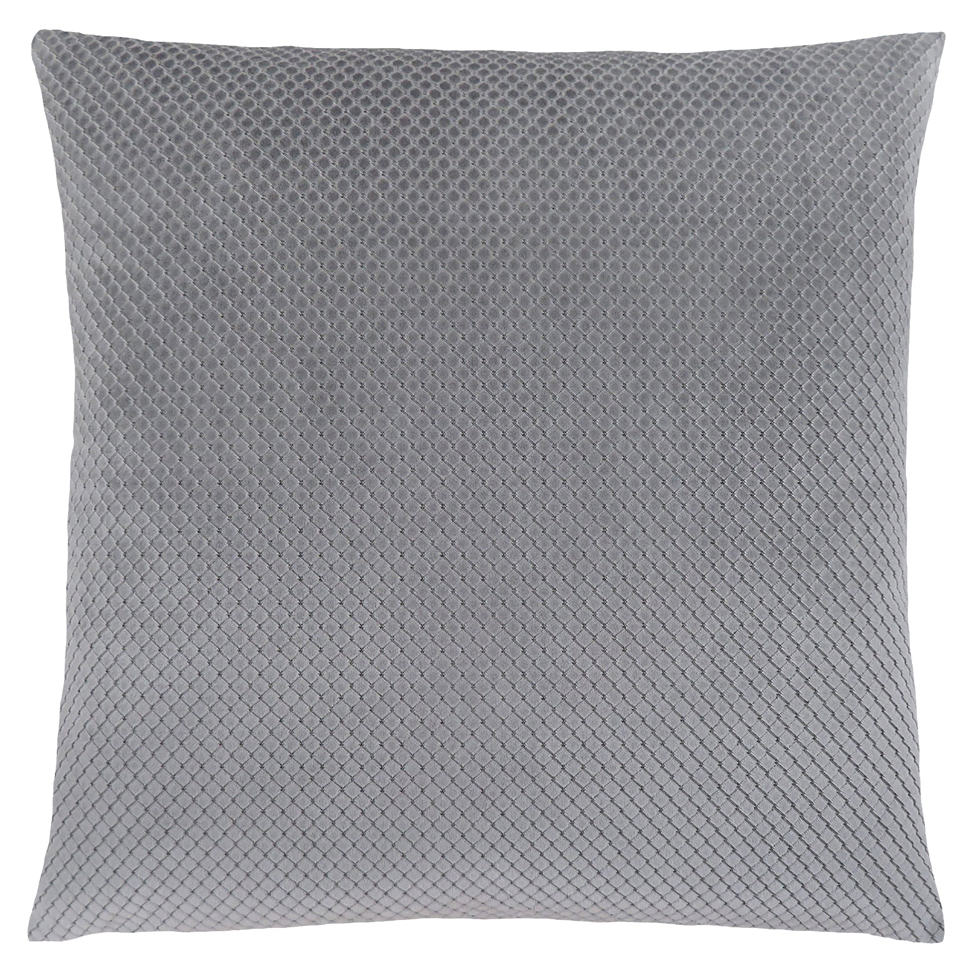 PILLOW - 18"X 18" / SILVER DIAMOND VELVET / 1PC