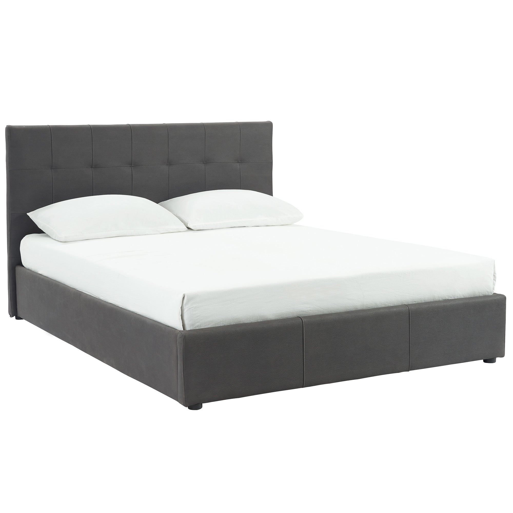 Extara 60" Queen Platform Bed w/Storage in Grey