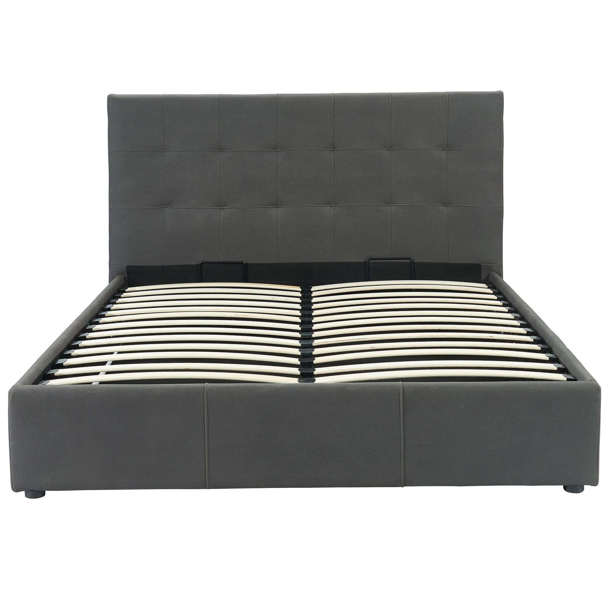 Extara 60" Queen Platform Bed w/Storage in Grey