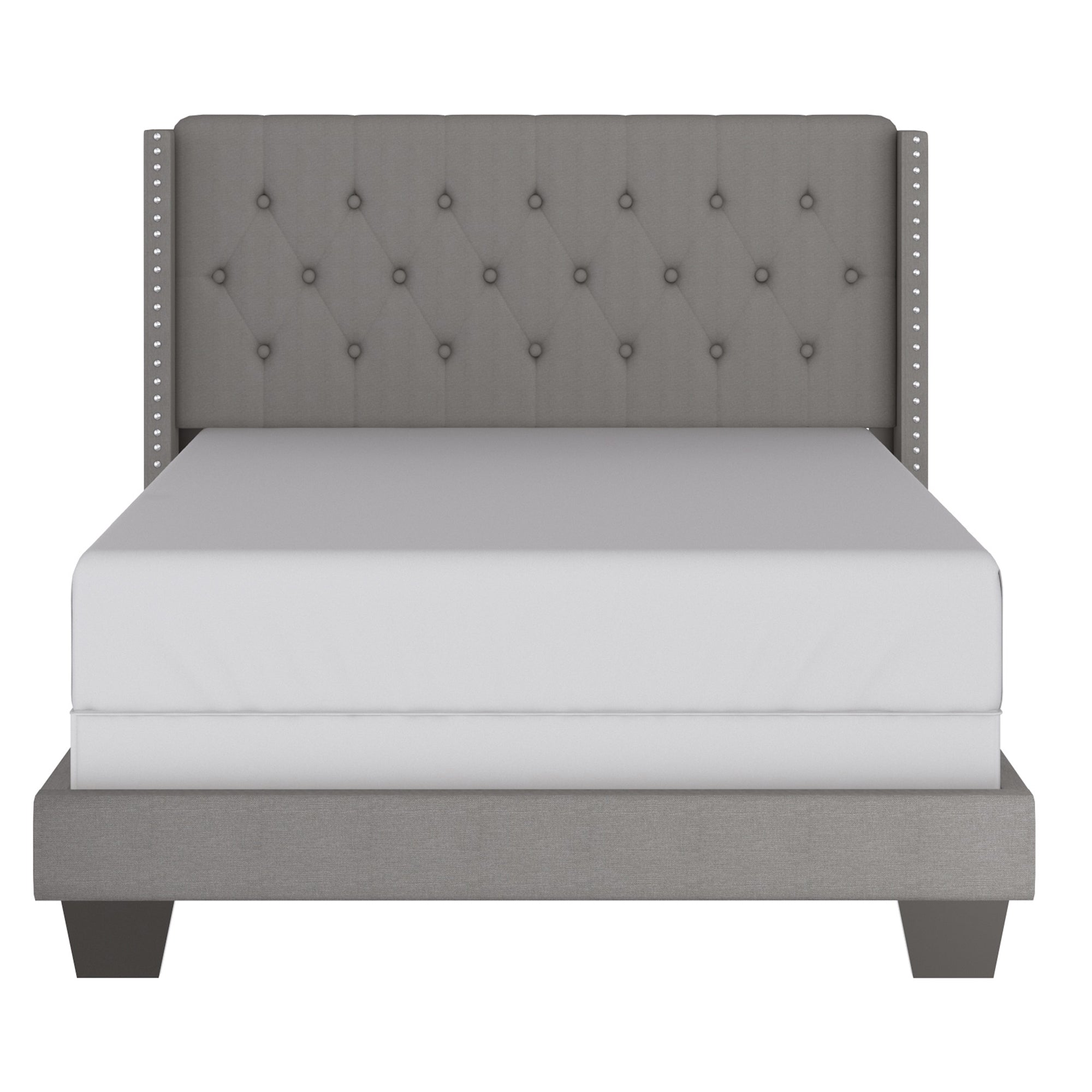 Gunner 54" Double Bed in Light Grey