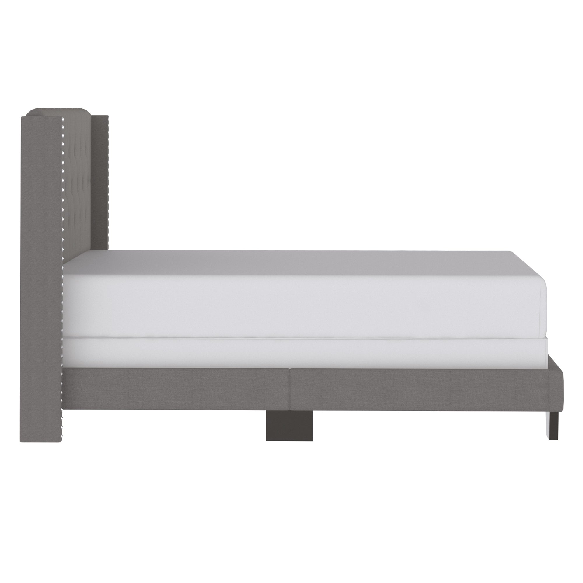 Gunner 54" Double Bed in Light Grey