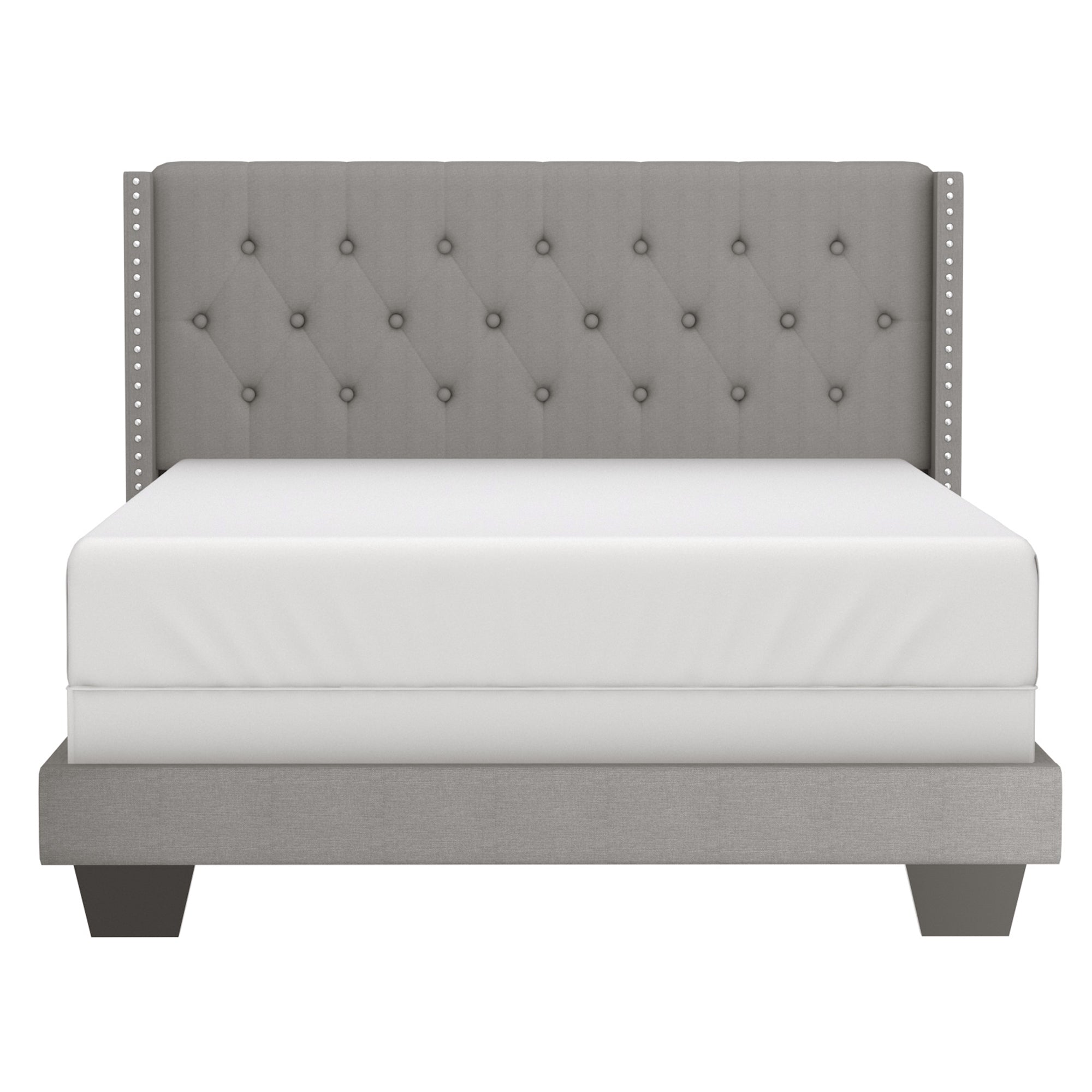 Gunner 60" Queen Bed in Light Grey