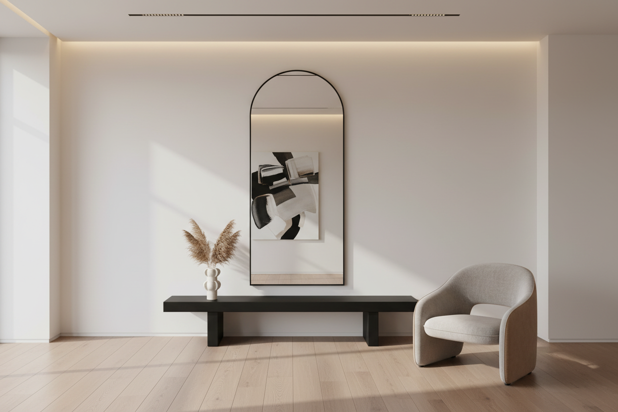 PHILIP Floor Mirror GY-MIR-20410B Black Frame