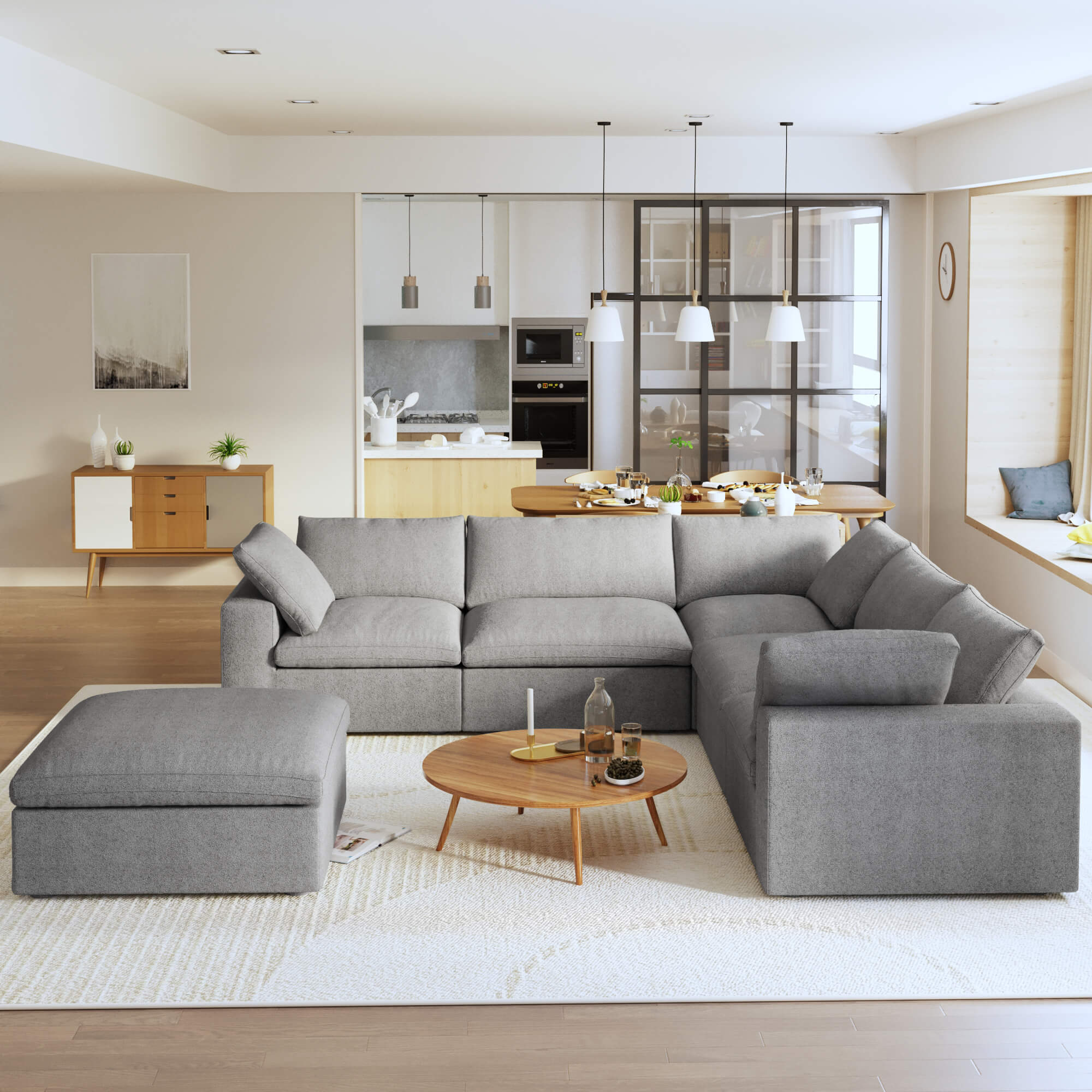 Zen Sky Cloud Sectional Sofa