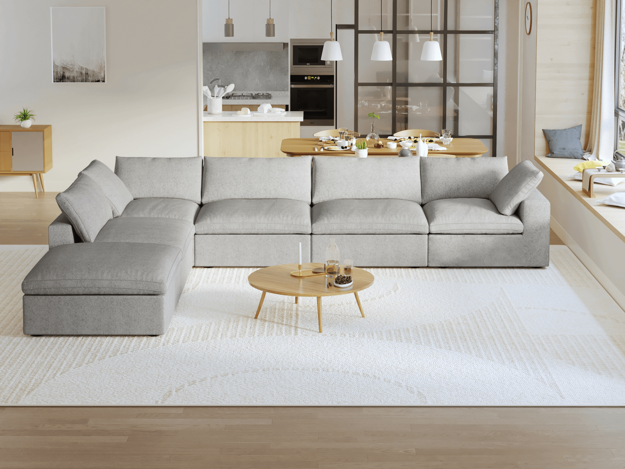 Zen Sky Cloud Sectional Sofa