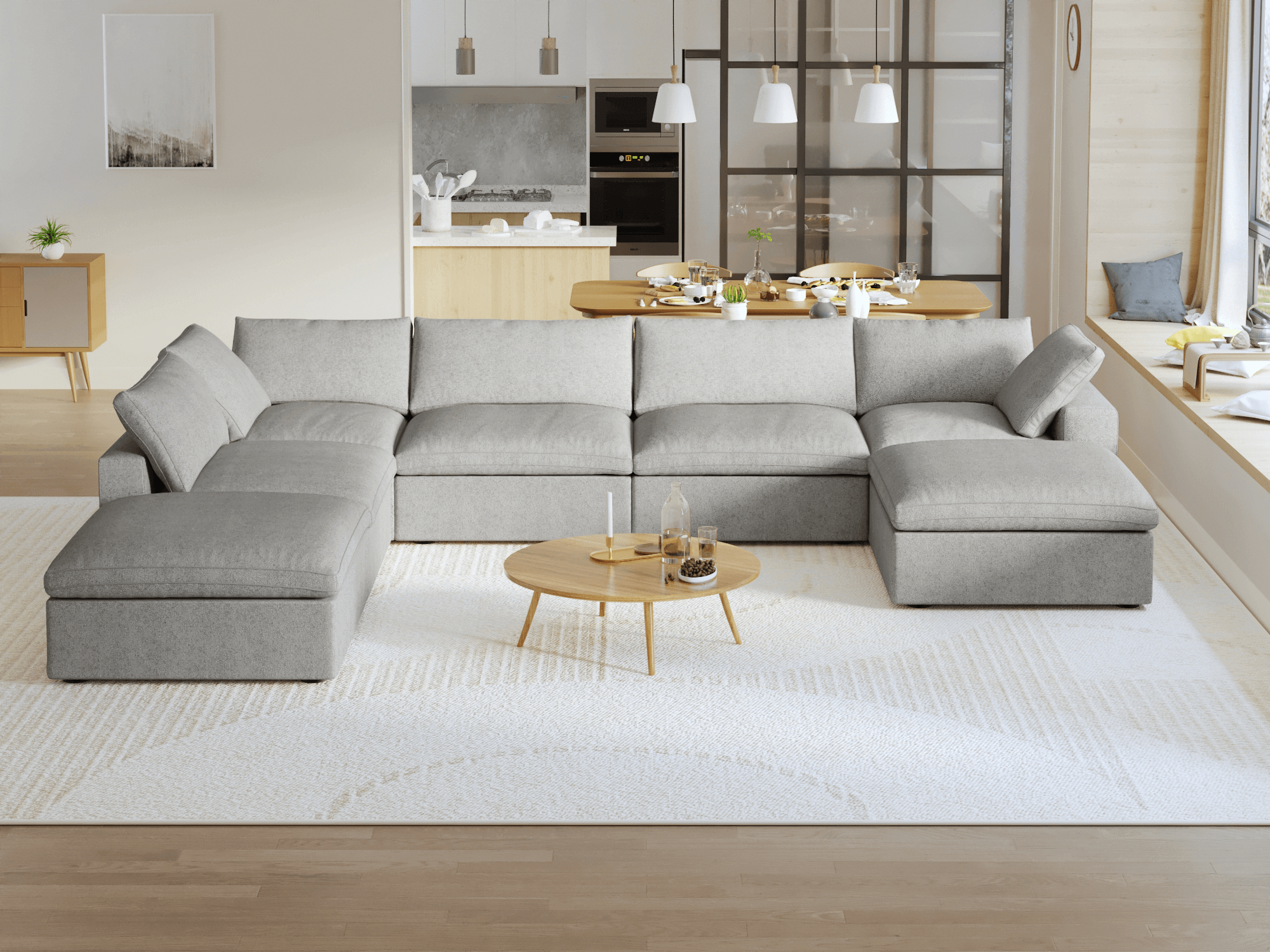 Zen Sky Cloud Sectional Sofa