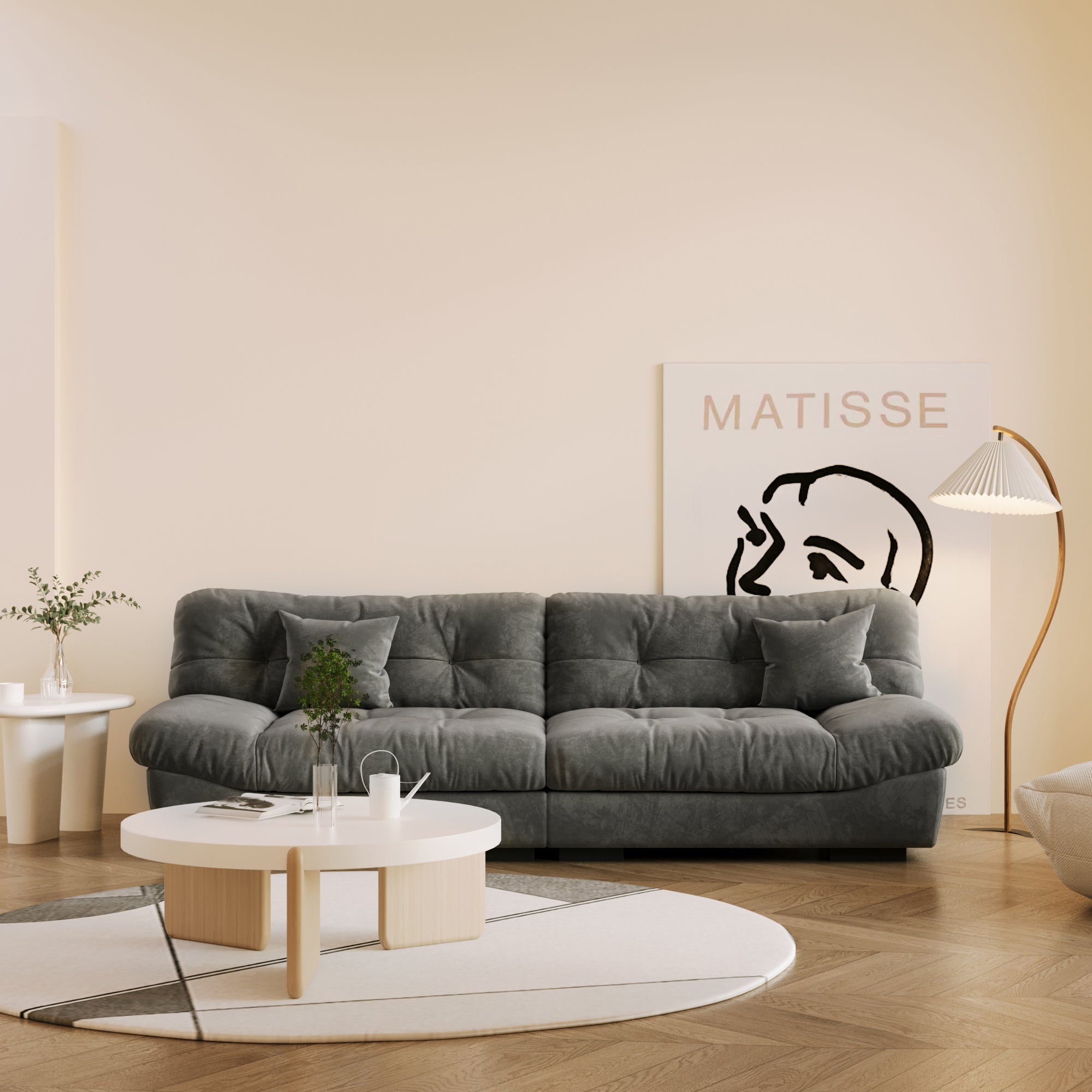 Soffice Pet-friendly Loveseat Sofa