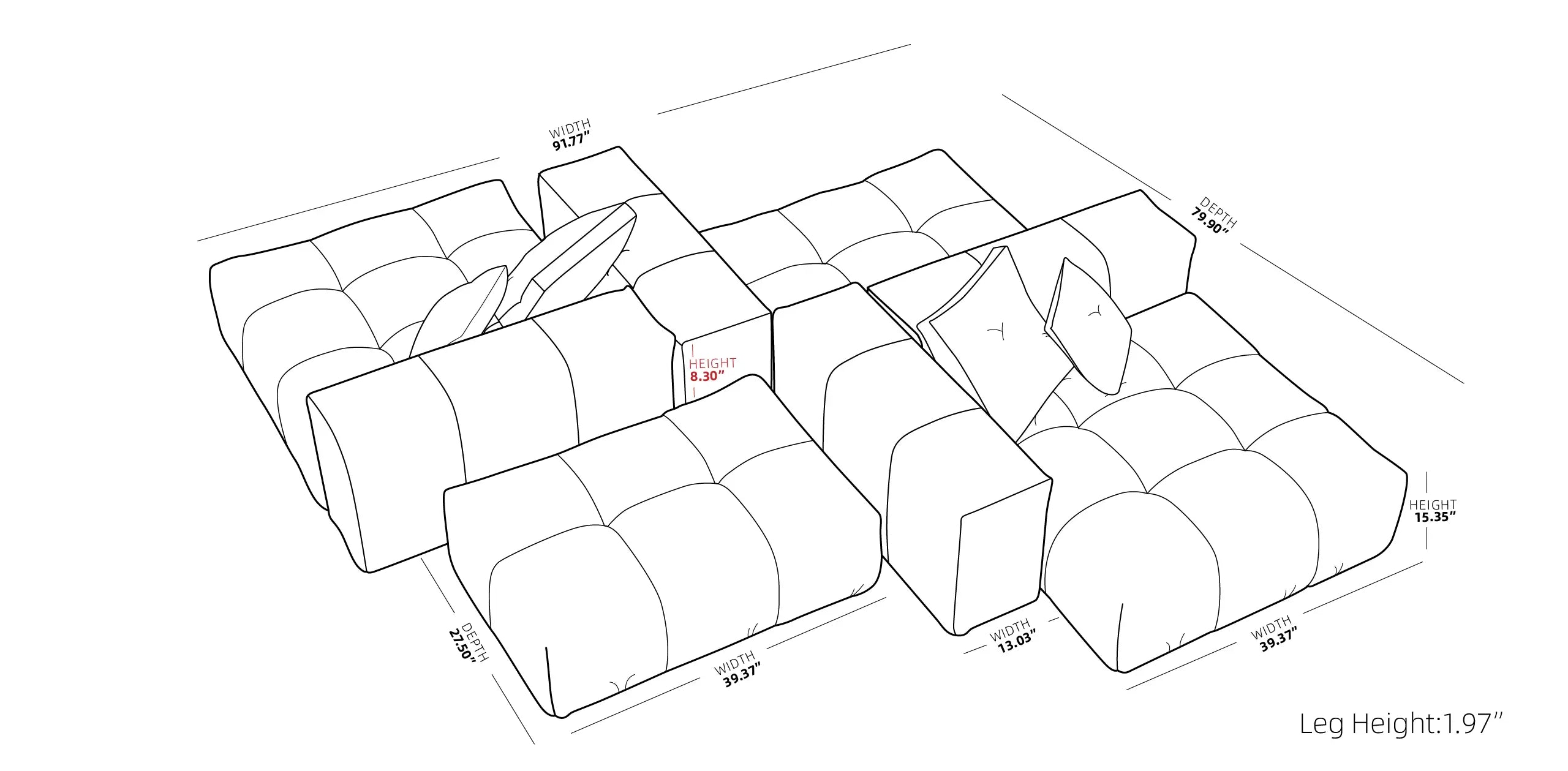 Pixel Classic Modular Sofa