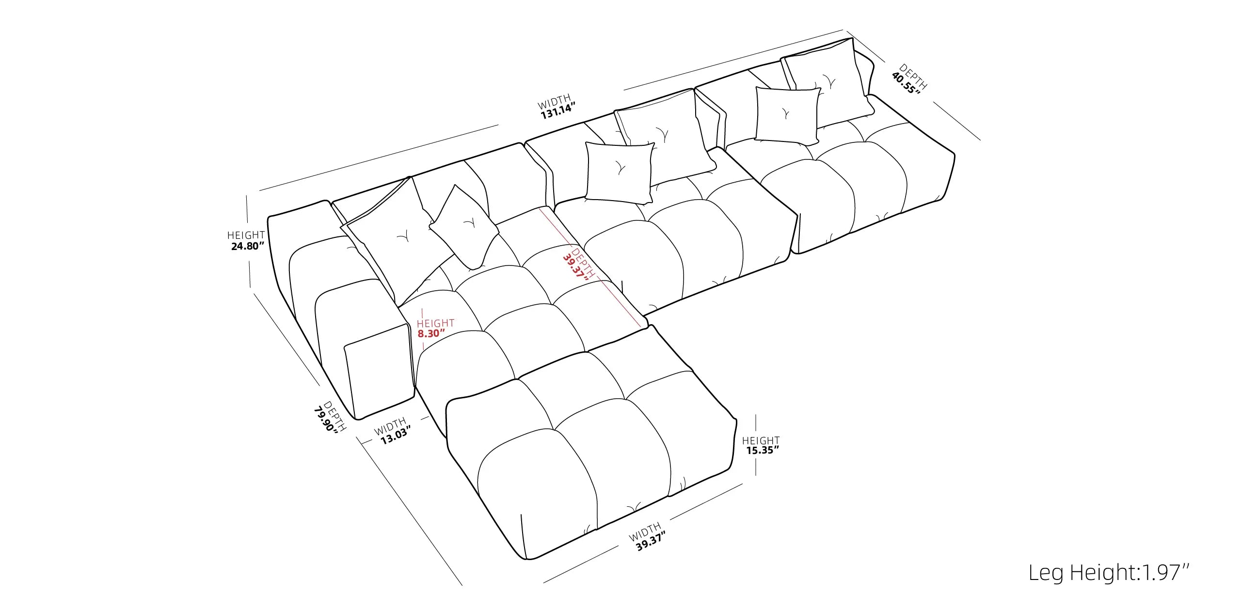 Pixel Classic Modular Sofa