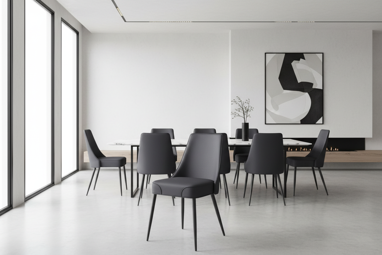 Chaise de salle à manger Koda, similicuir, lot de 2