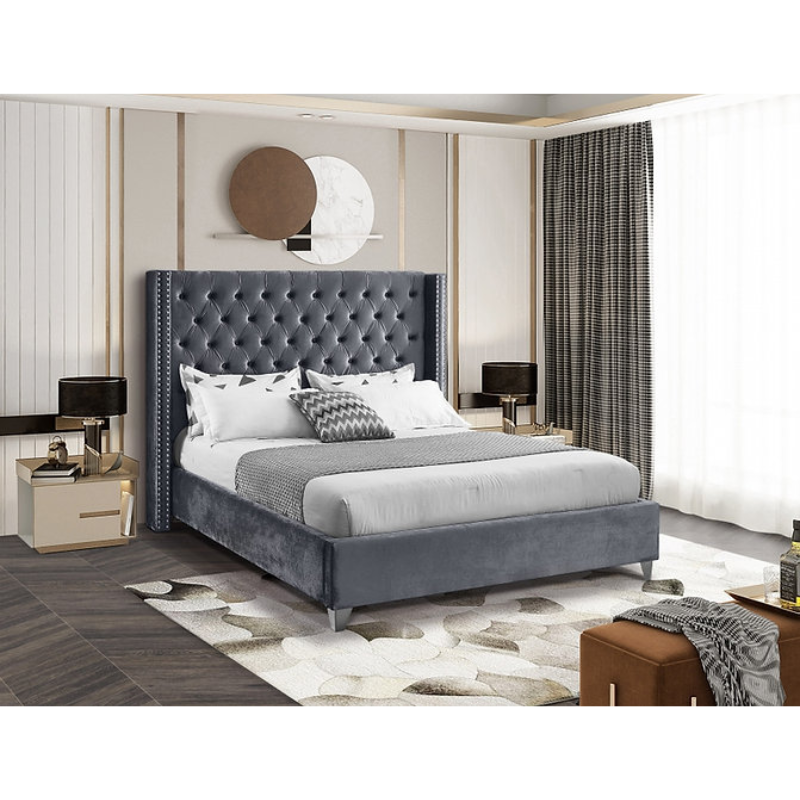 IF-5890 Grey Double Bed
