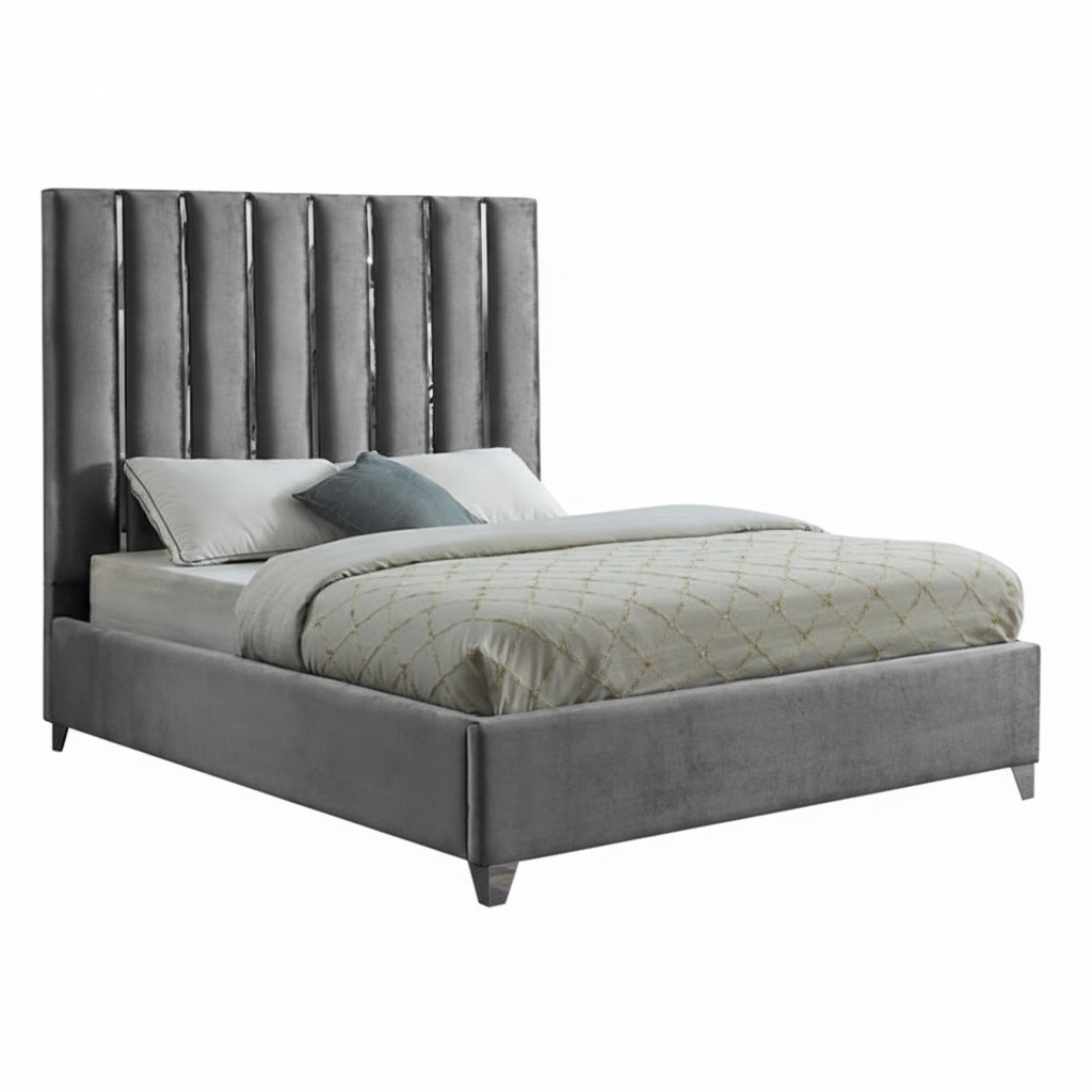 Lit Queen Size gris IF-5620