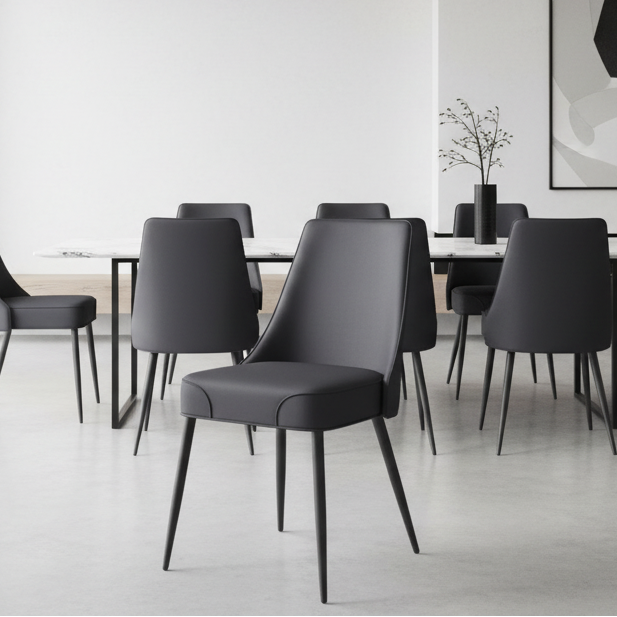 Koda Dining Chair, Faux Leather, set of 2