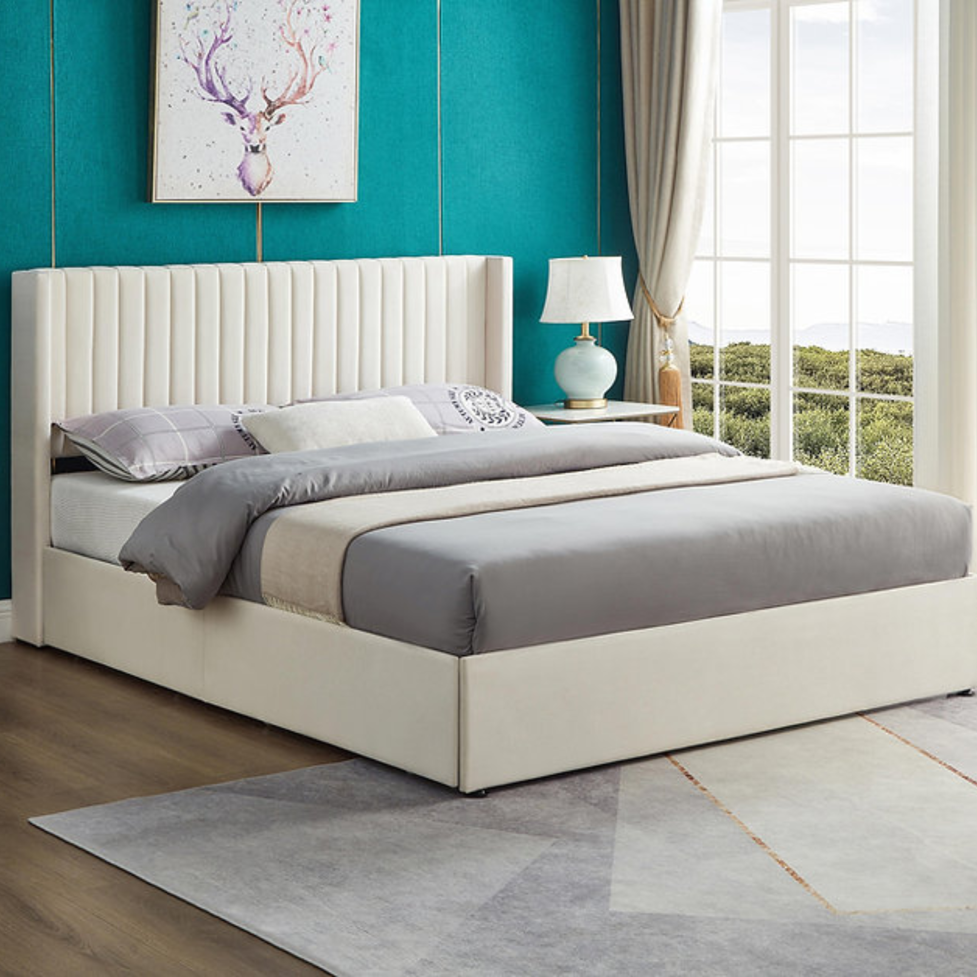 IF-5407 Wingback Design Bed