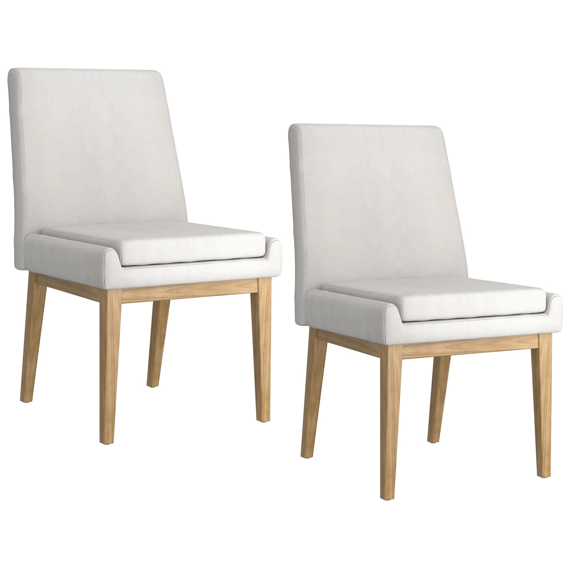 Cortez Dining Chair, Set of 2, in Beige Fabric and Black