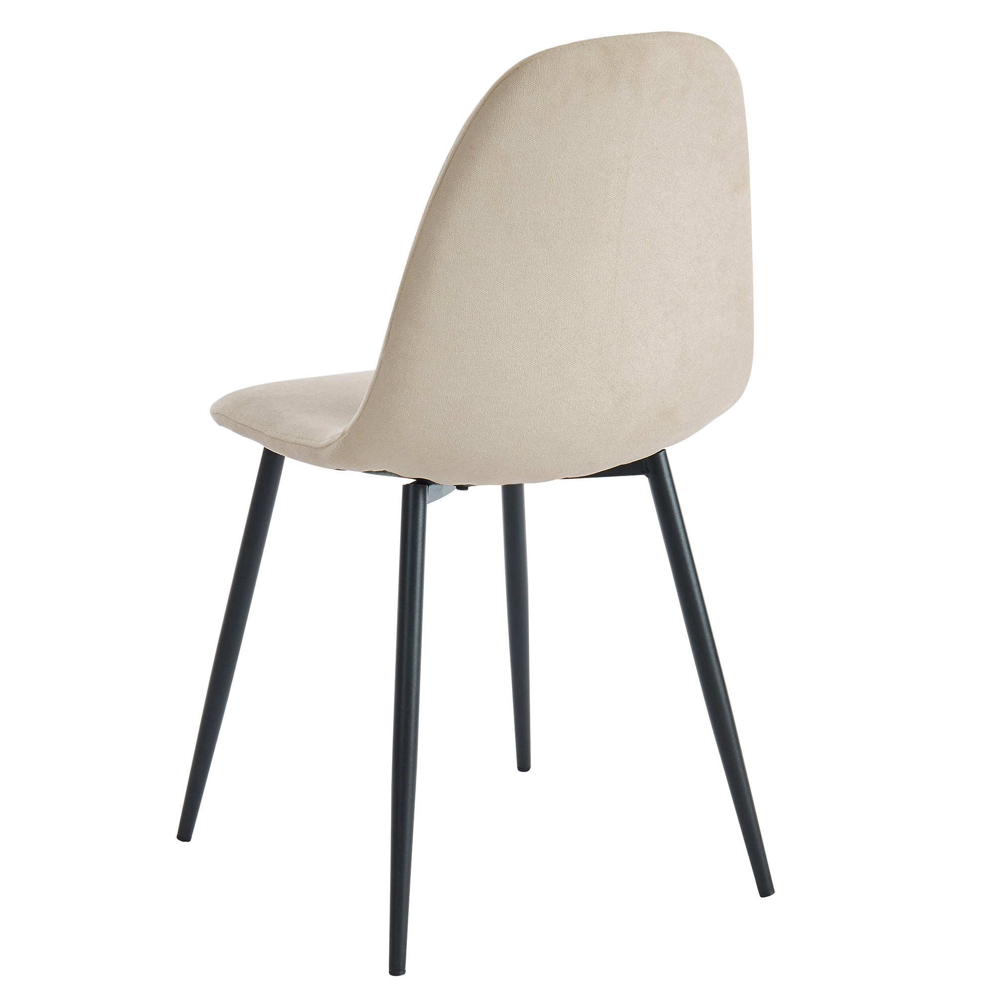 Olly Dining Chair, Set of 4 in Beige and Black