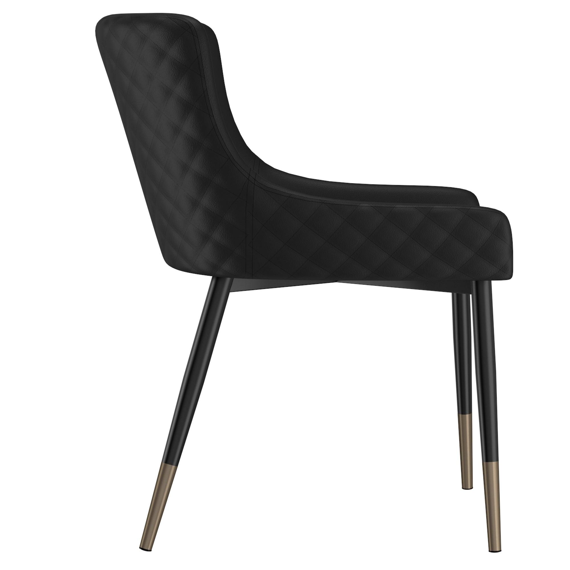 Xander Dining Chair, Set of 2 in Black