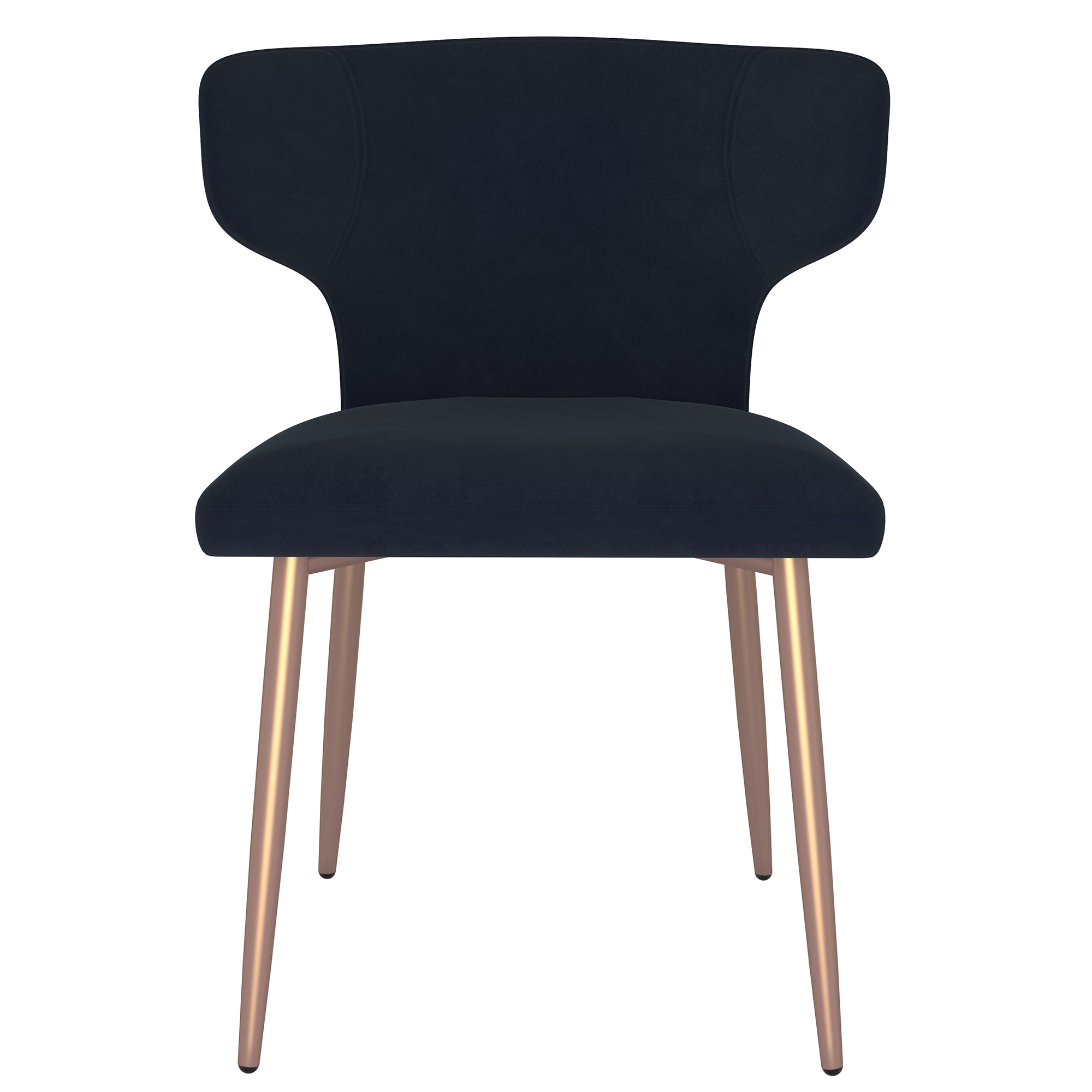 Akira Dining Chair, Set of 2 in Black and Aged Gold