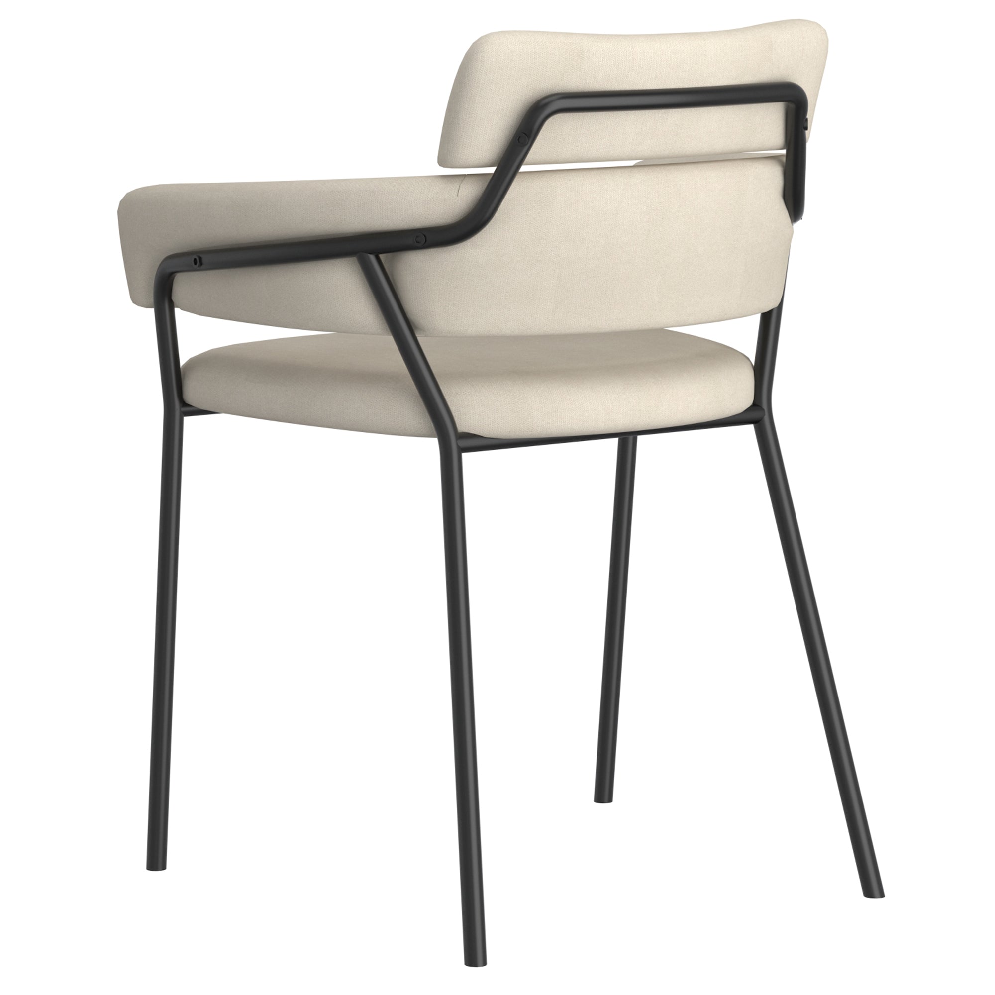 Axel Dining Chair, Set of 2 in Beige and Black